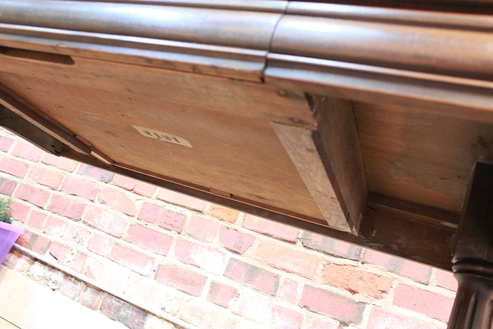 Vintage Trestle Base Library Table