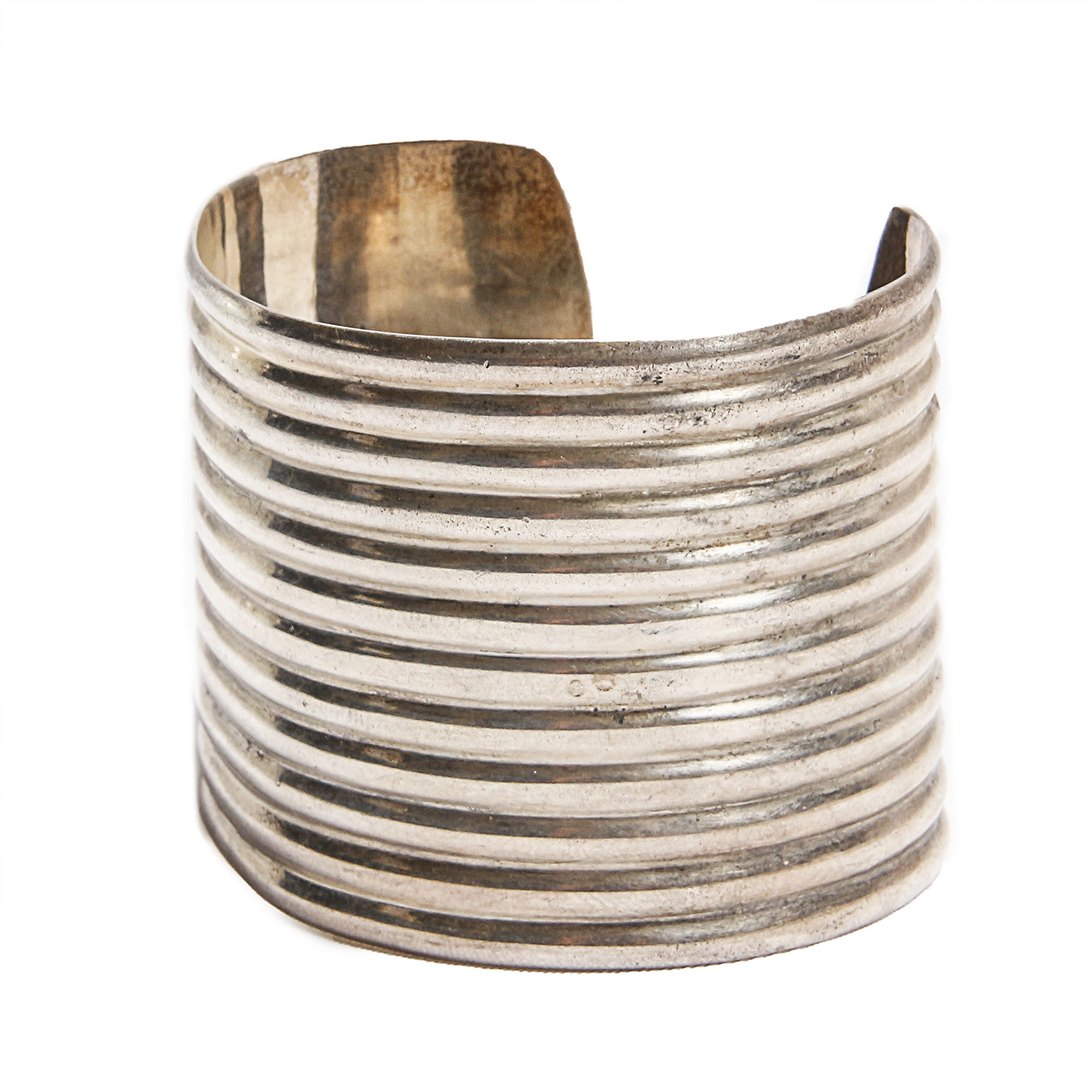 Wide Mexican Sterling Silver Cuff
