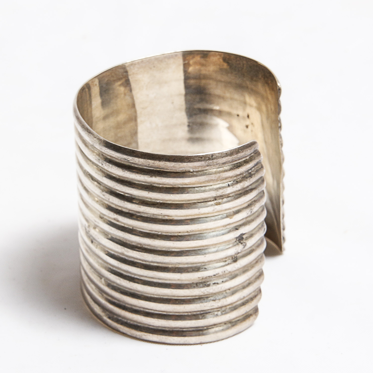 Wide Mexican Sterling Silver Cuff
