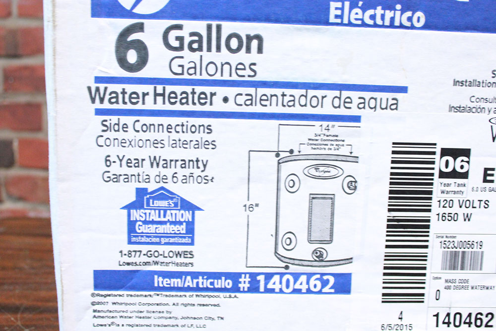 Whirlpool Electric Water Heater