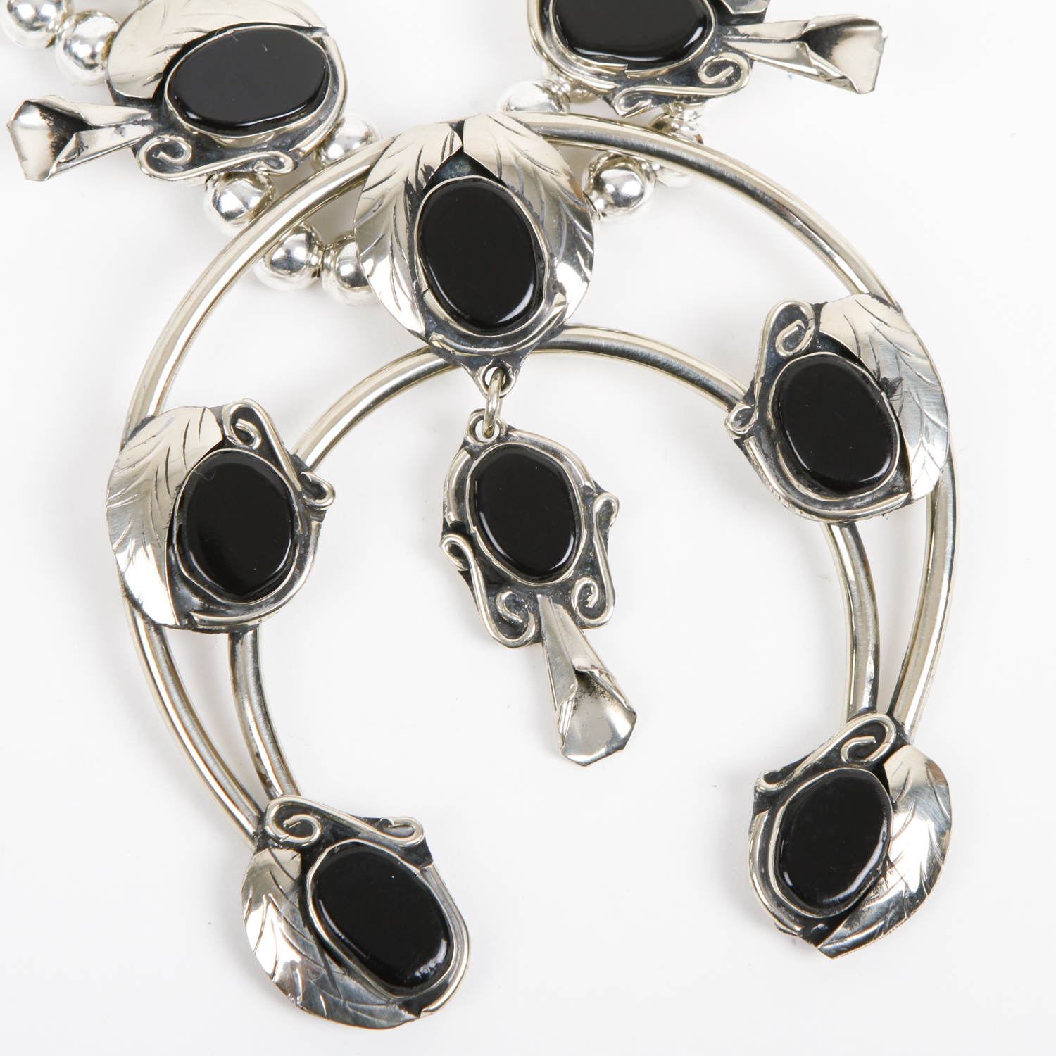 Native American Style Squash Blossom Costume Parure