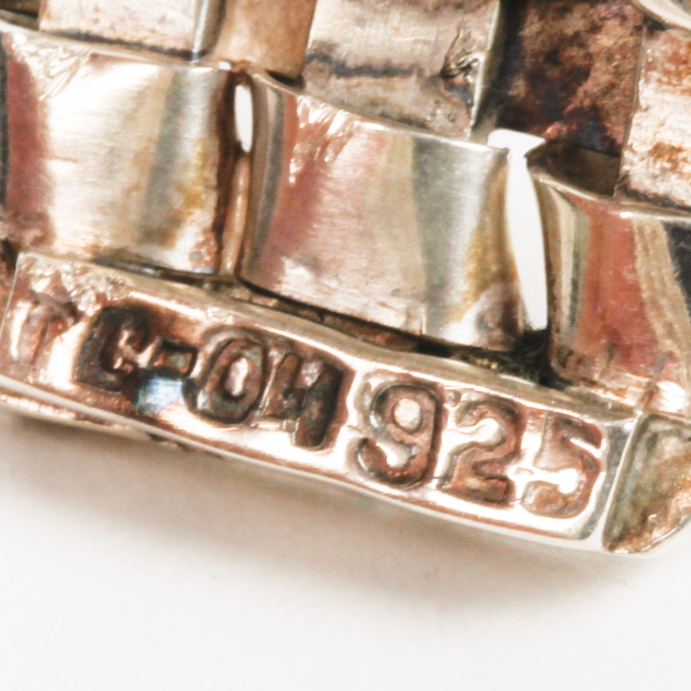 Vintage Taxco Sterling Silver Woven Cuff Bracelet