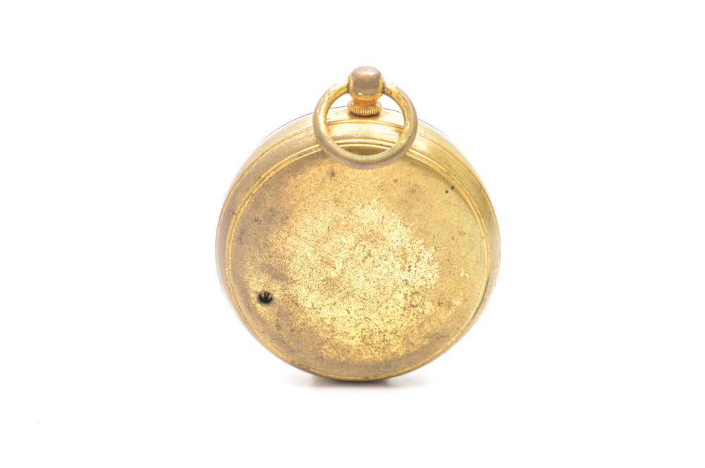 Antique Brass J.J. Hicks Compensated Pocket Barometer