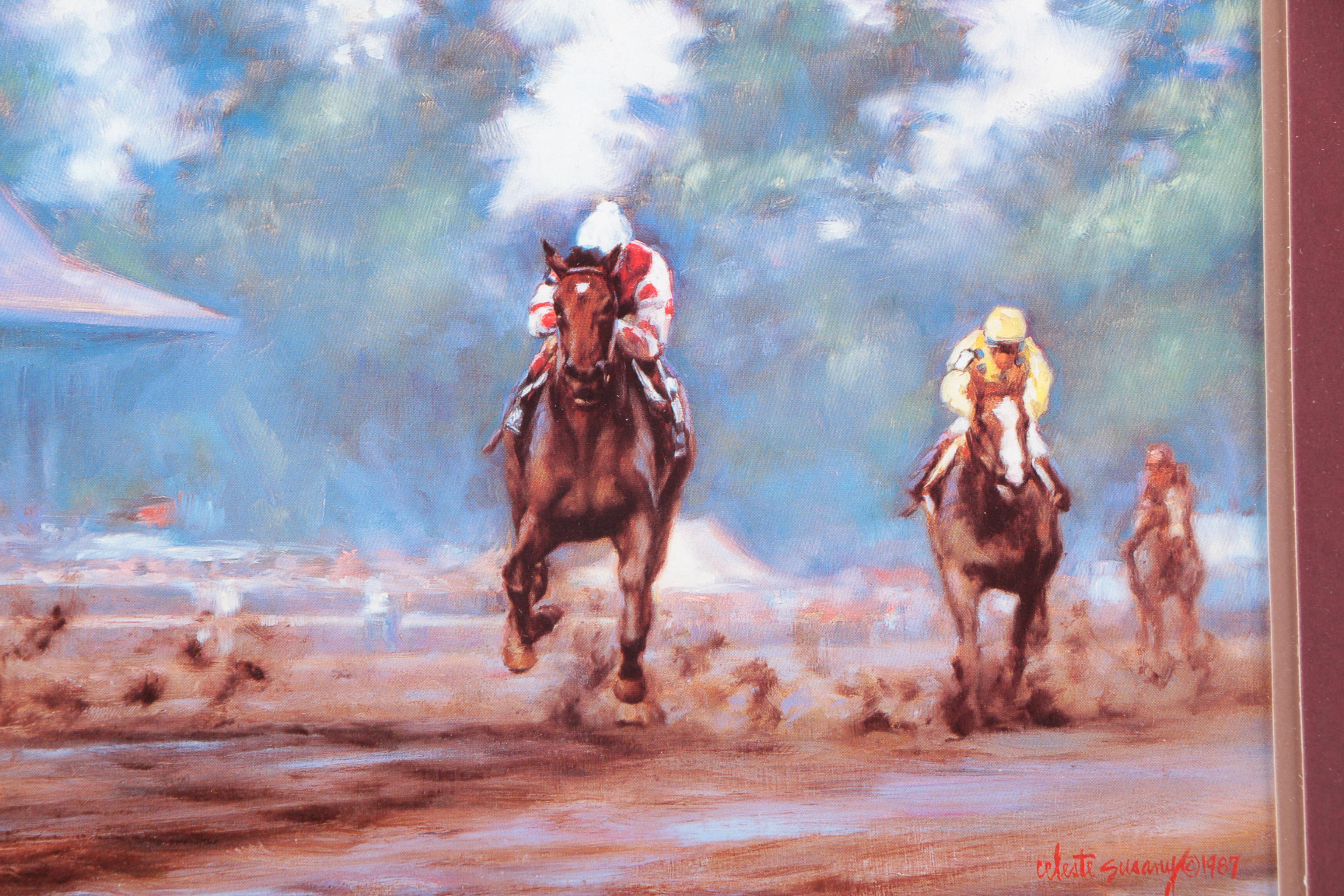 Celeste Susany Offset Lithograph Print "Saratoga - Memories of August"