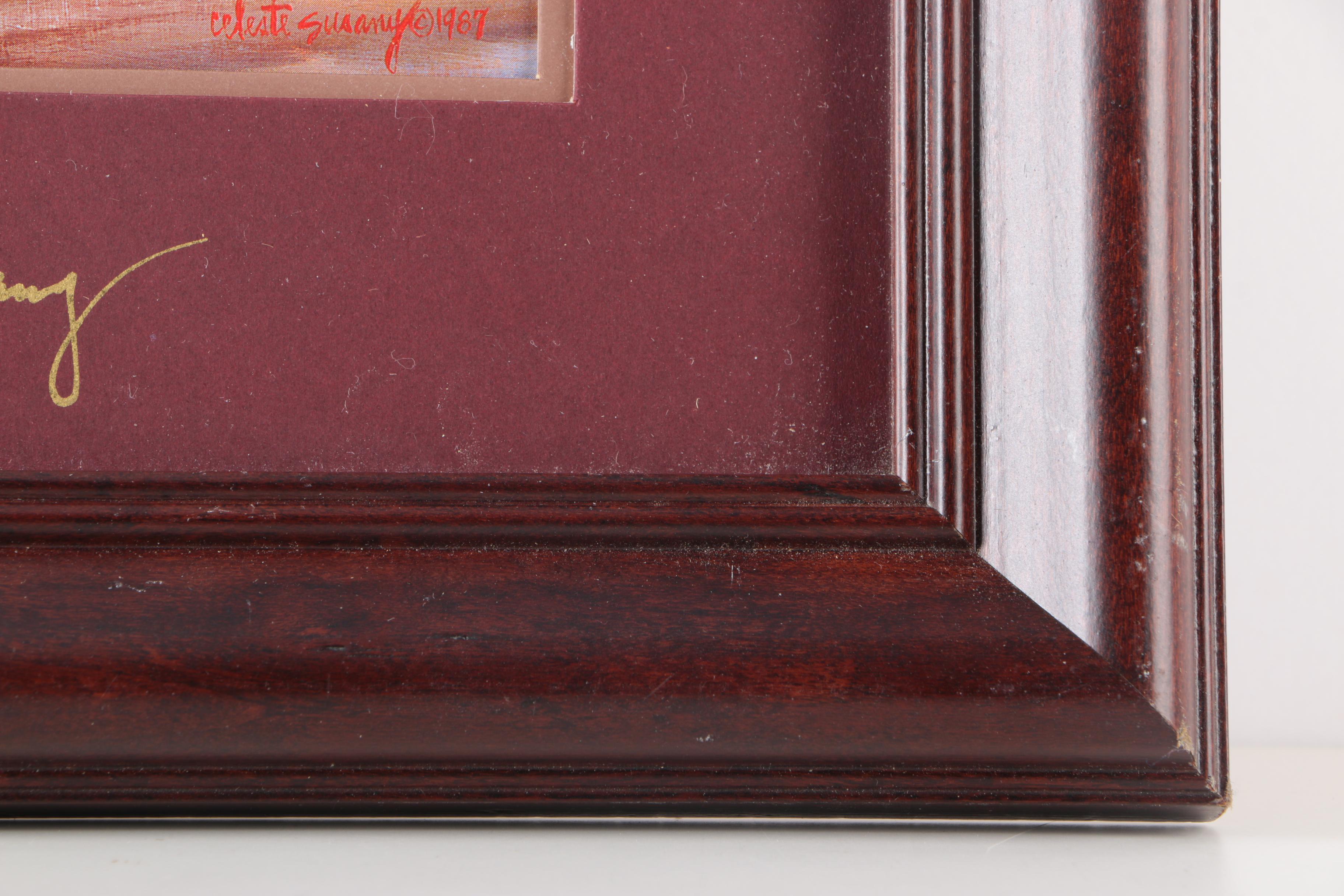 Celeste Susany Offset Lithograph Print "Saratoga - Memories of August"