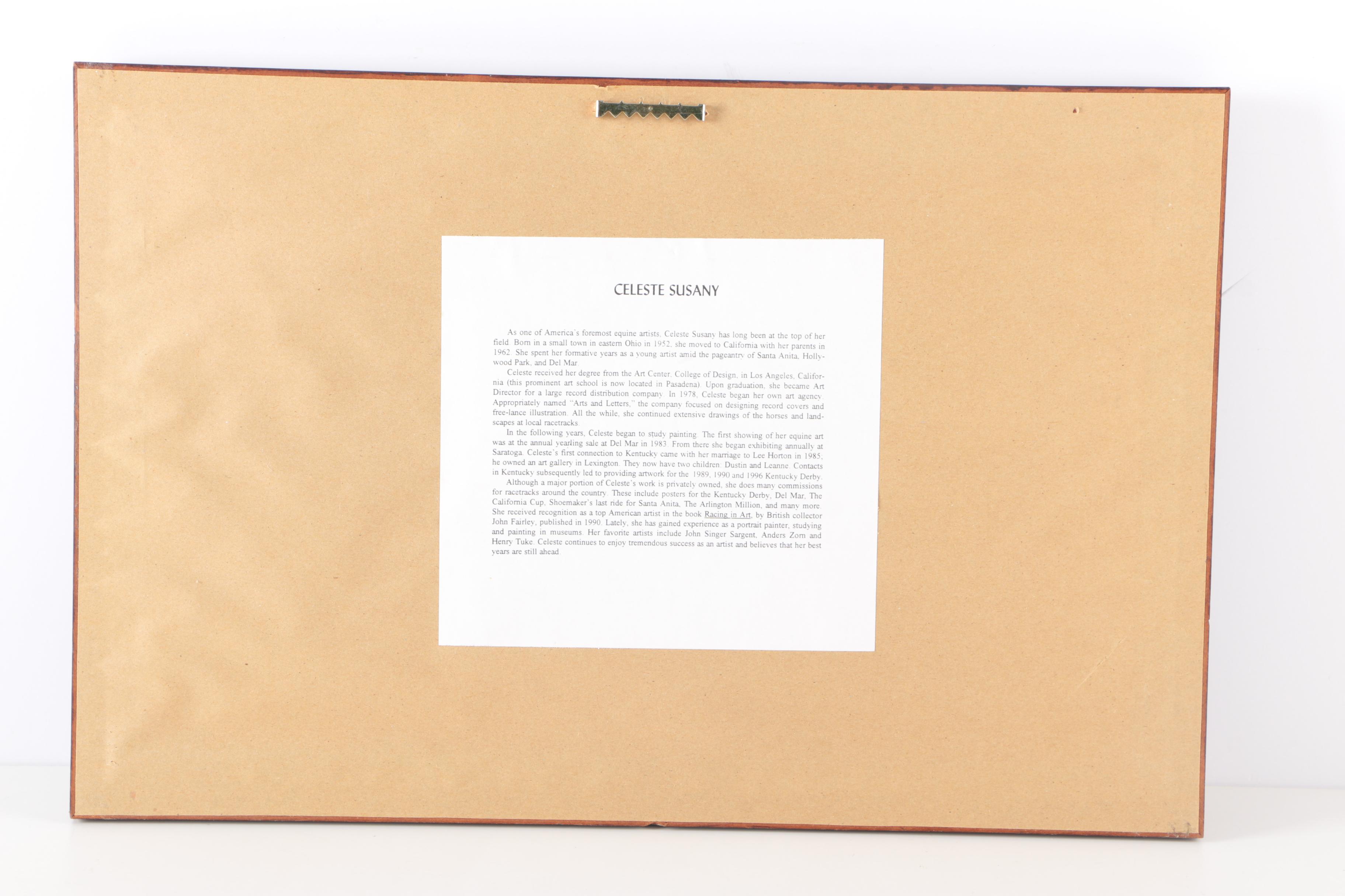 Celeste Susany Offset Lithograph Print "Saratoga - Memories of August"