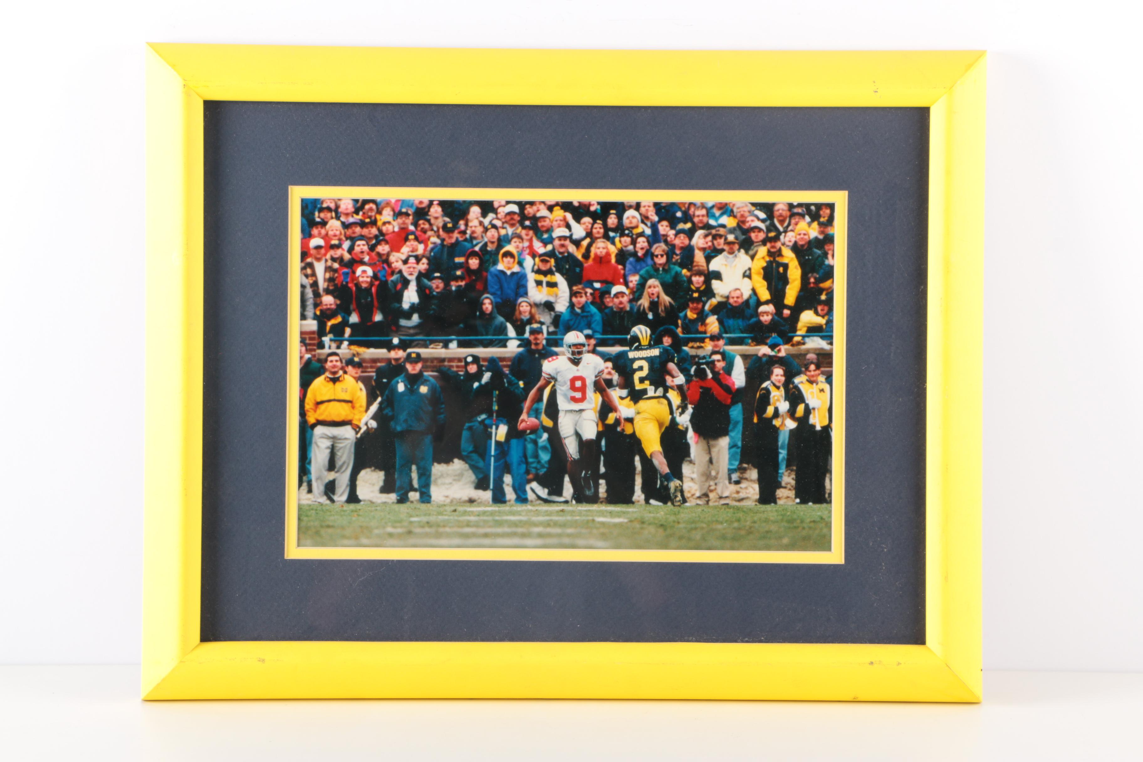 Michigan Wolverines and Ohio State Buckeyes Framed Photograph