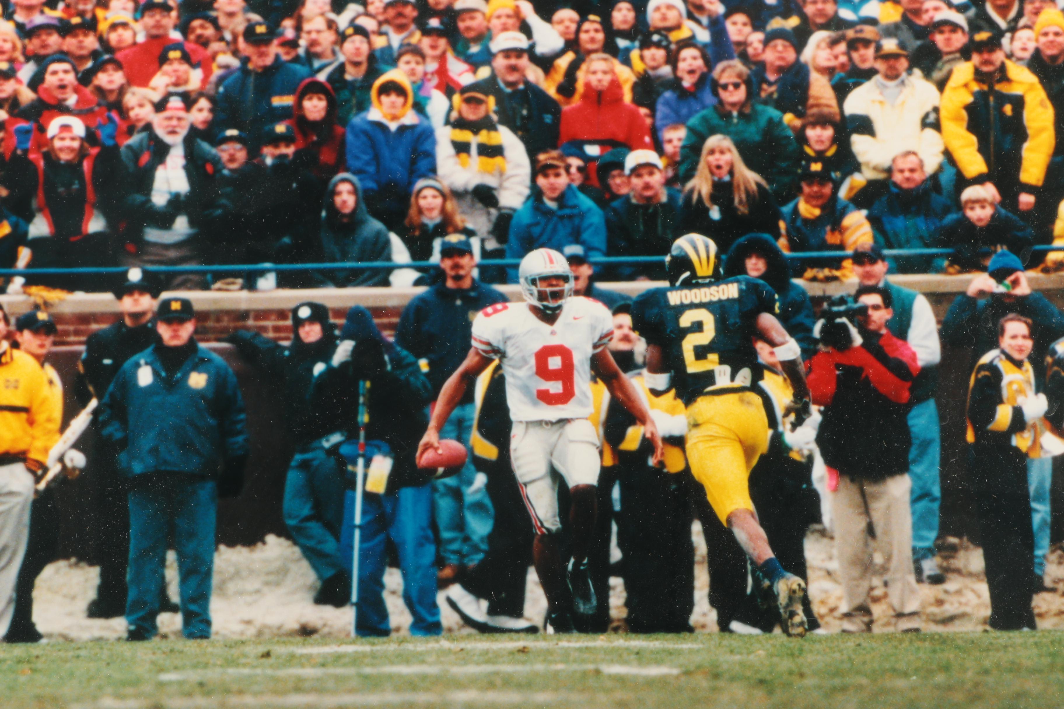 Michigan Wolverines and Ohio State Buckeyes Framed Photograph