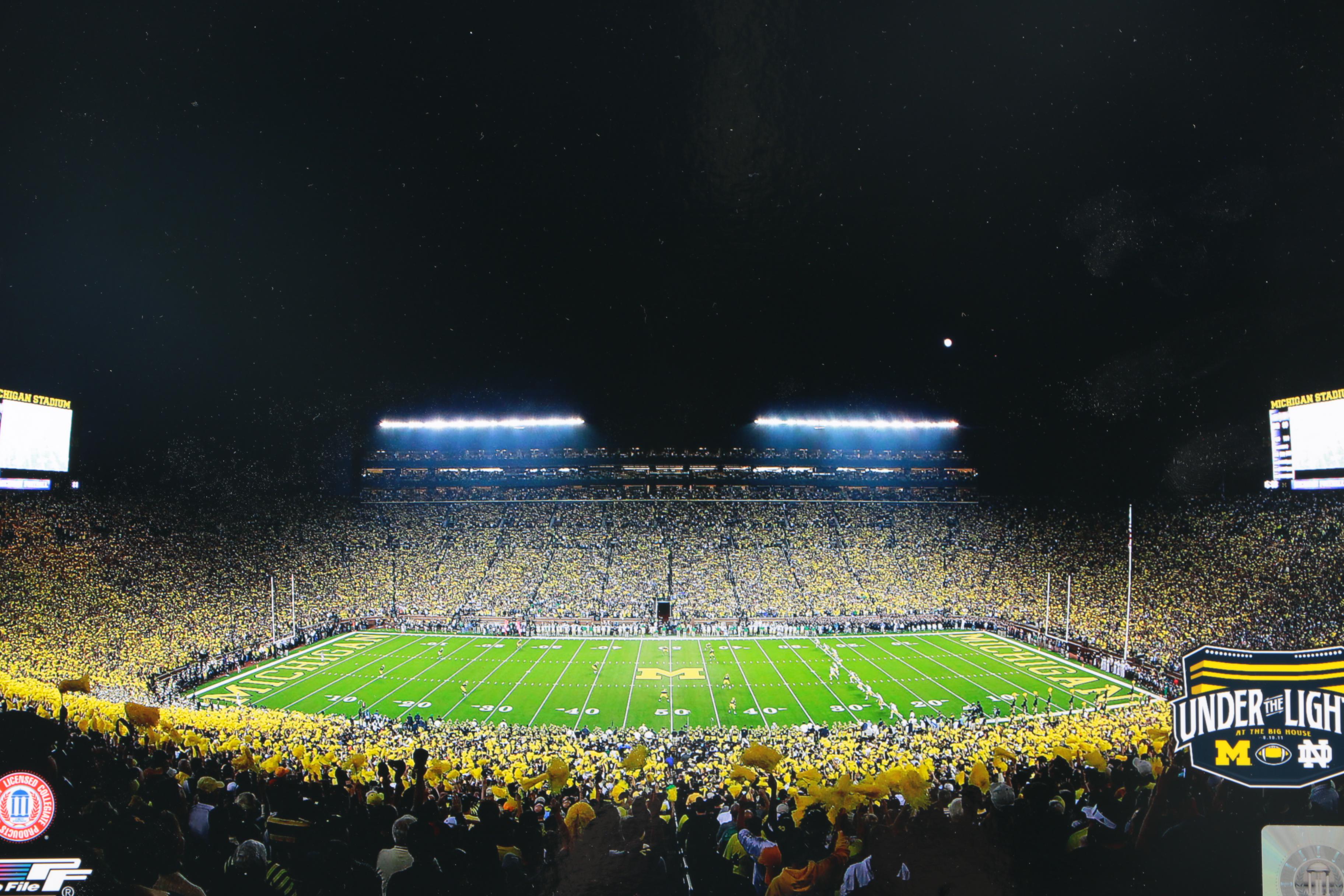 Michigan Wolverines and Ohio State Buckeyes Framed Photograph