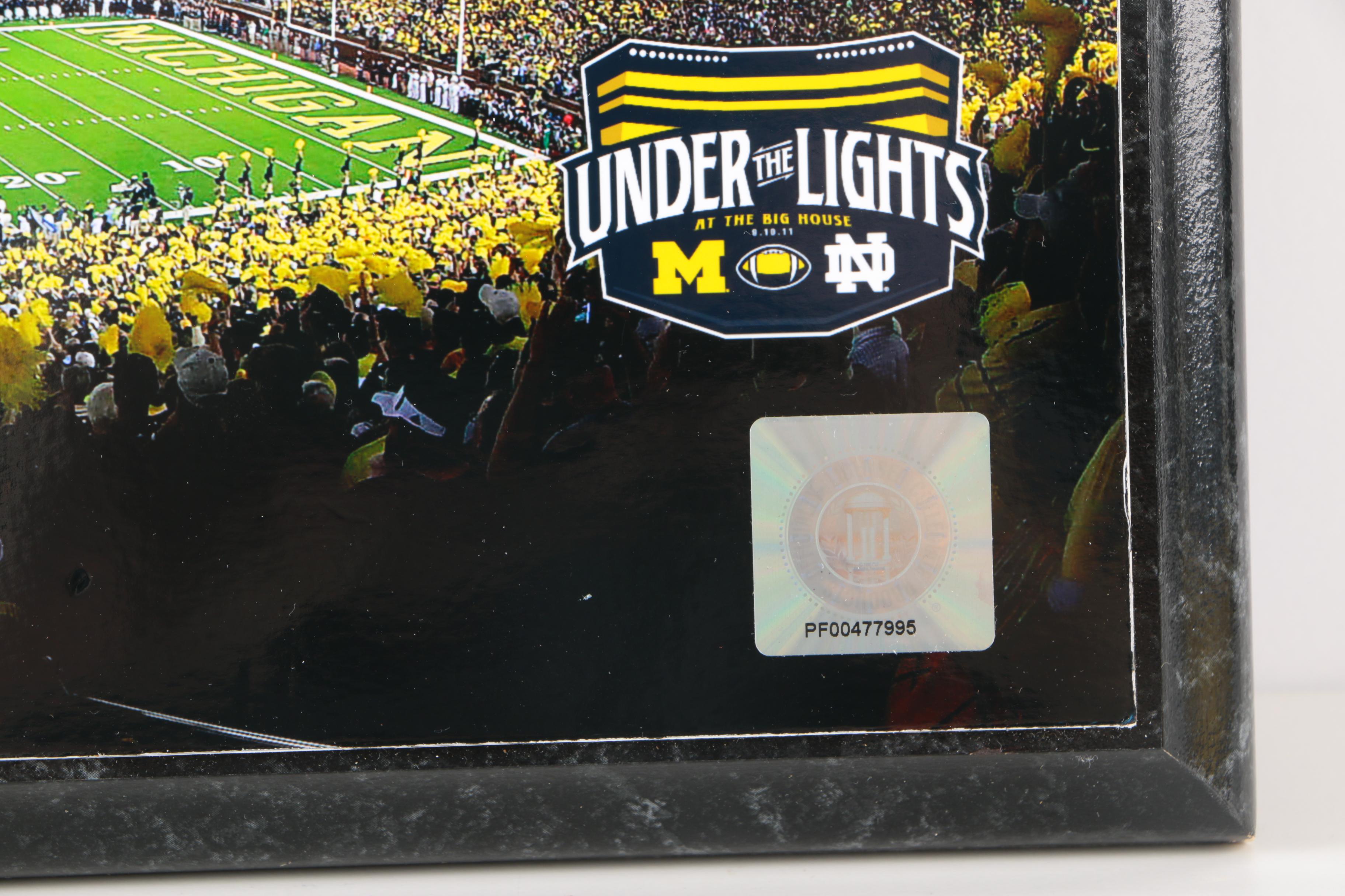 Michigan Wolverines and Ohio State Buckeyes Framed Photograph