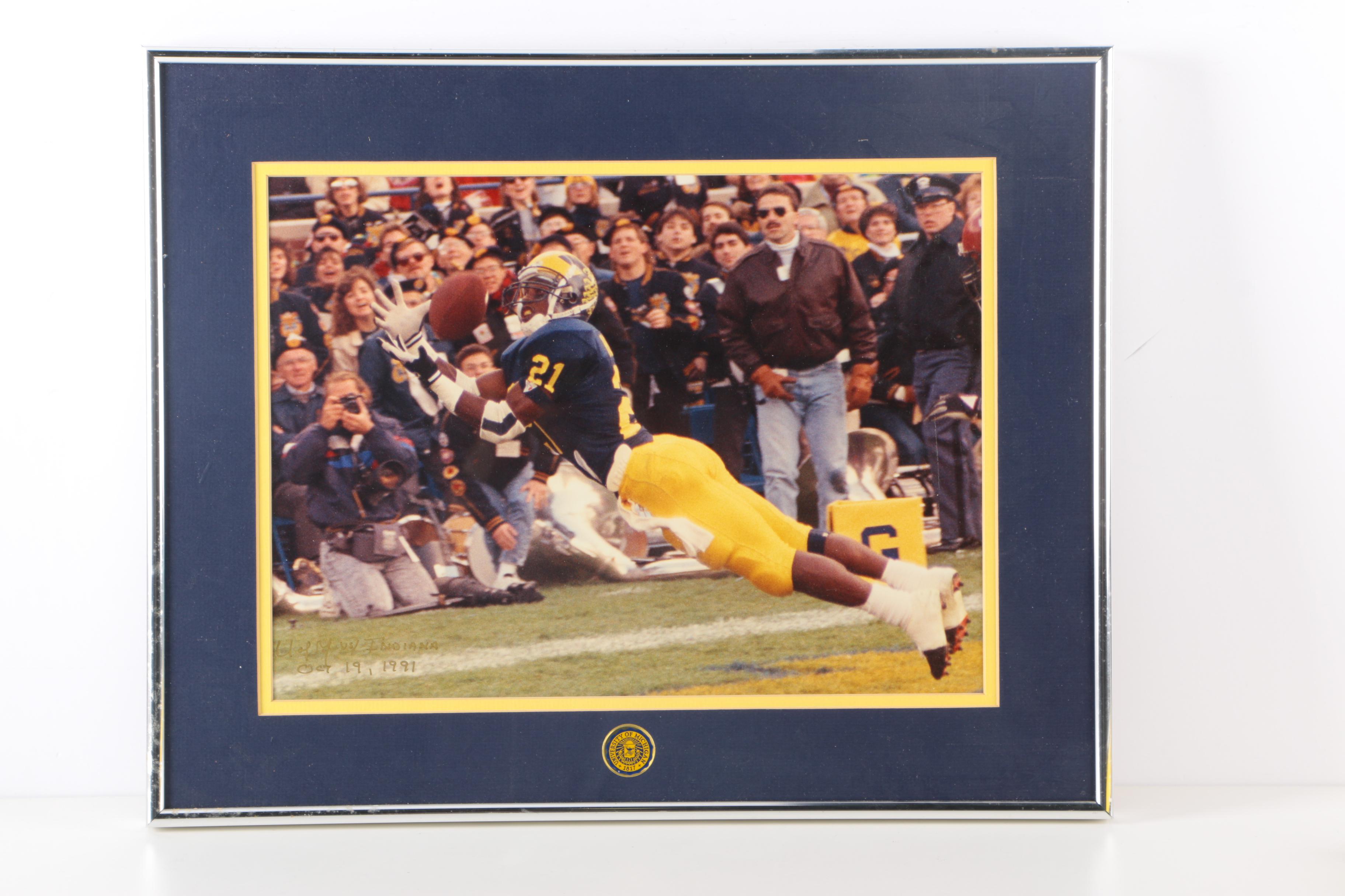 Michigan Wolverines and Ohio State Buckeyes Framed Photograph