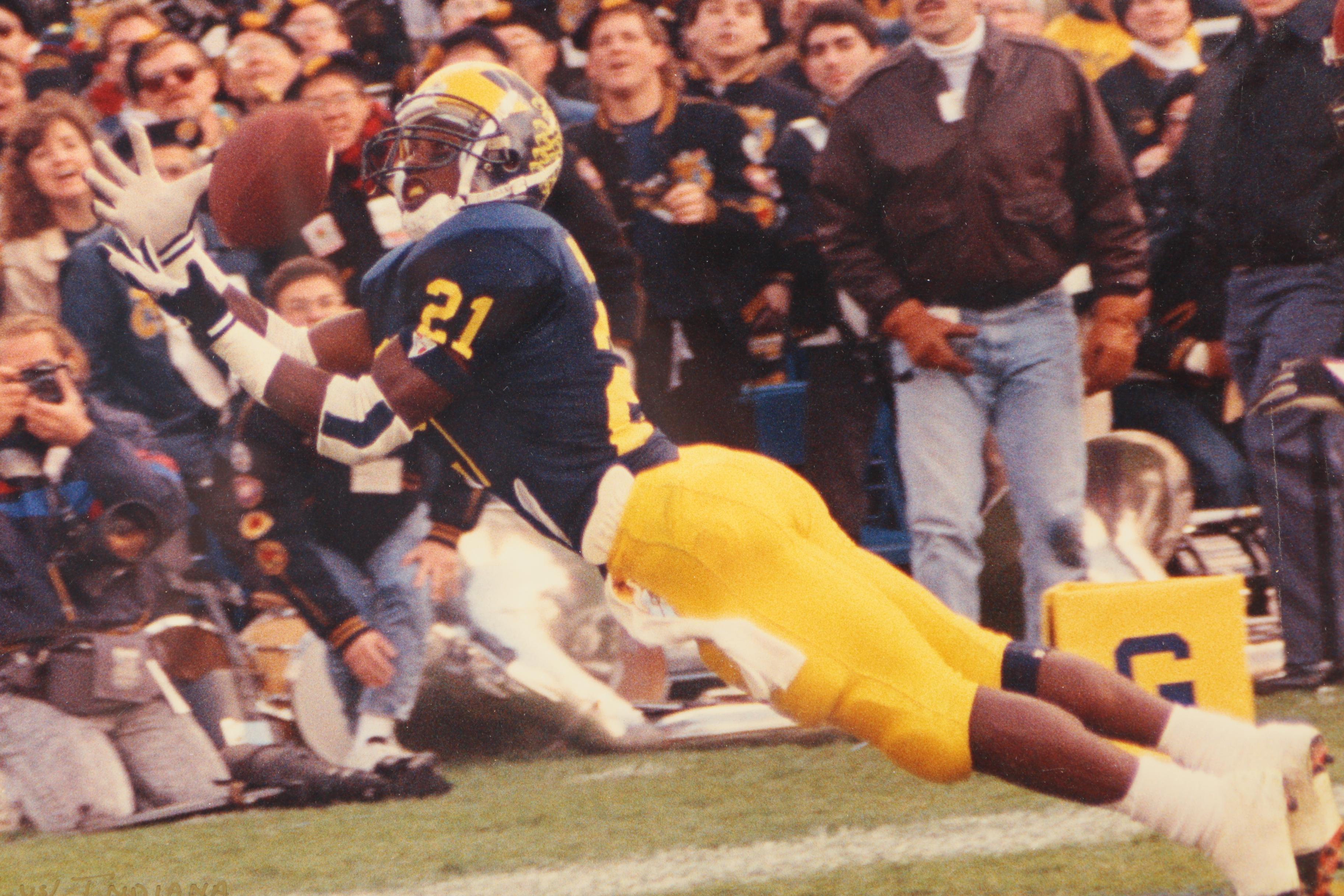 Michigan Wolverines and Ohio State Buckeyes Framed Photograph