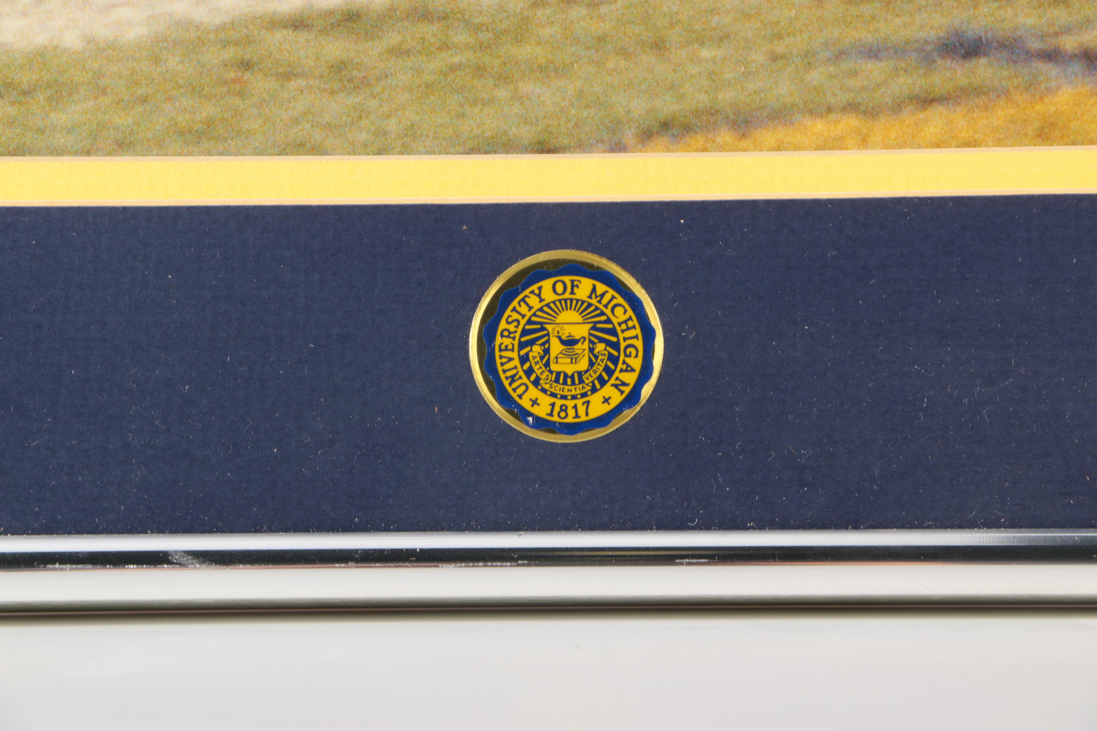 Michigan Wolverines and Ohio State Buckeyes Framed Photograph