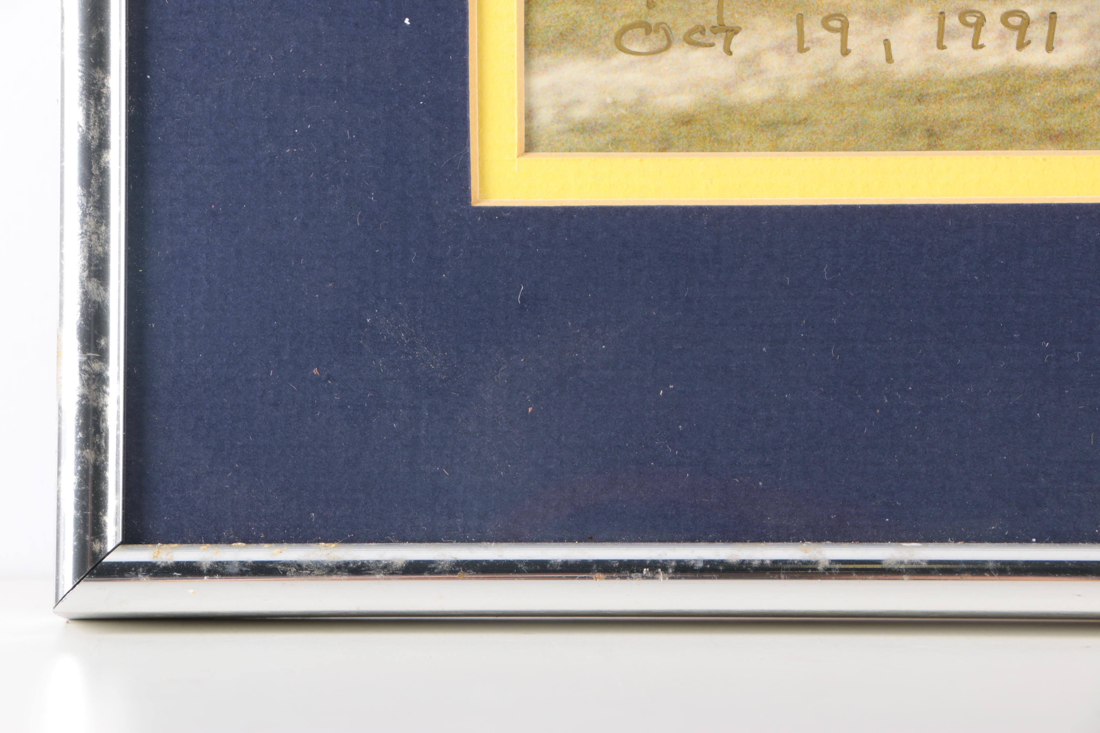 Michigan Wolverines and Ohio State Buckeyes Framed Photograph