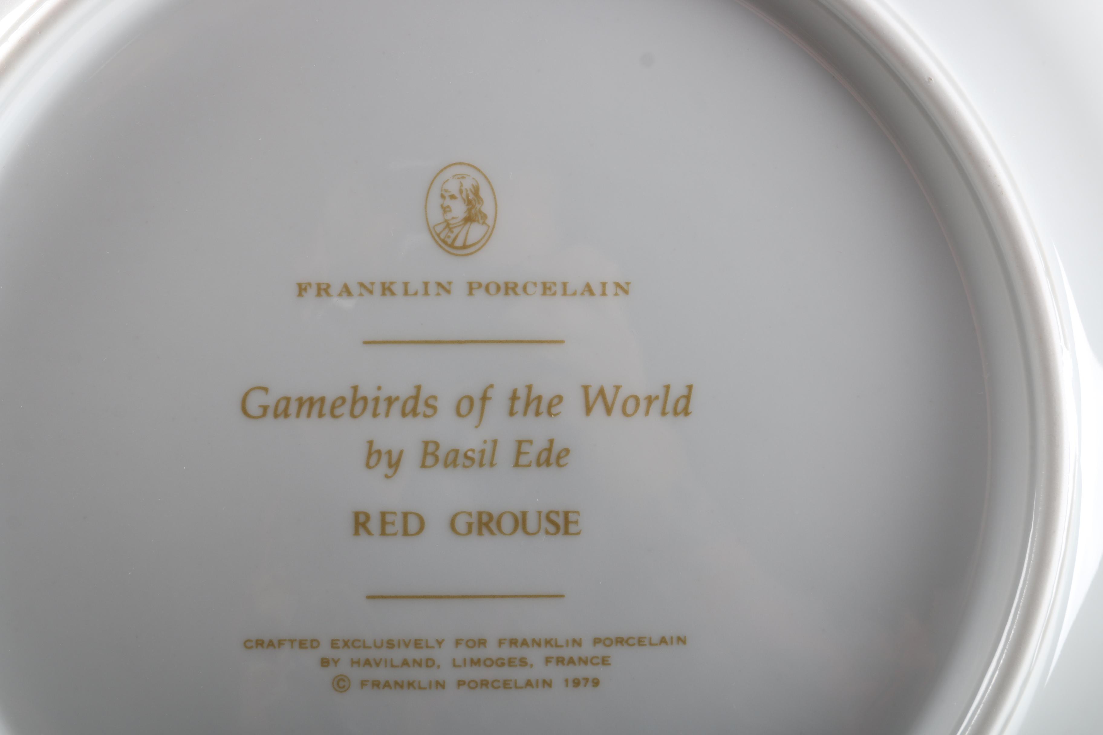 "Game Birds of the World" Limoges Porcelain Plates