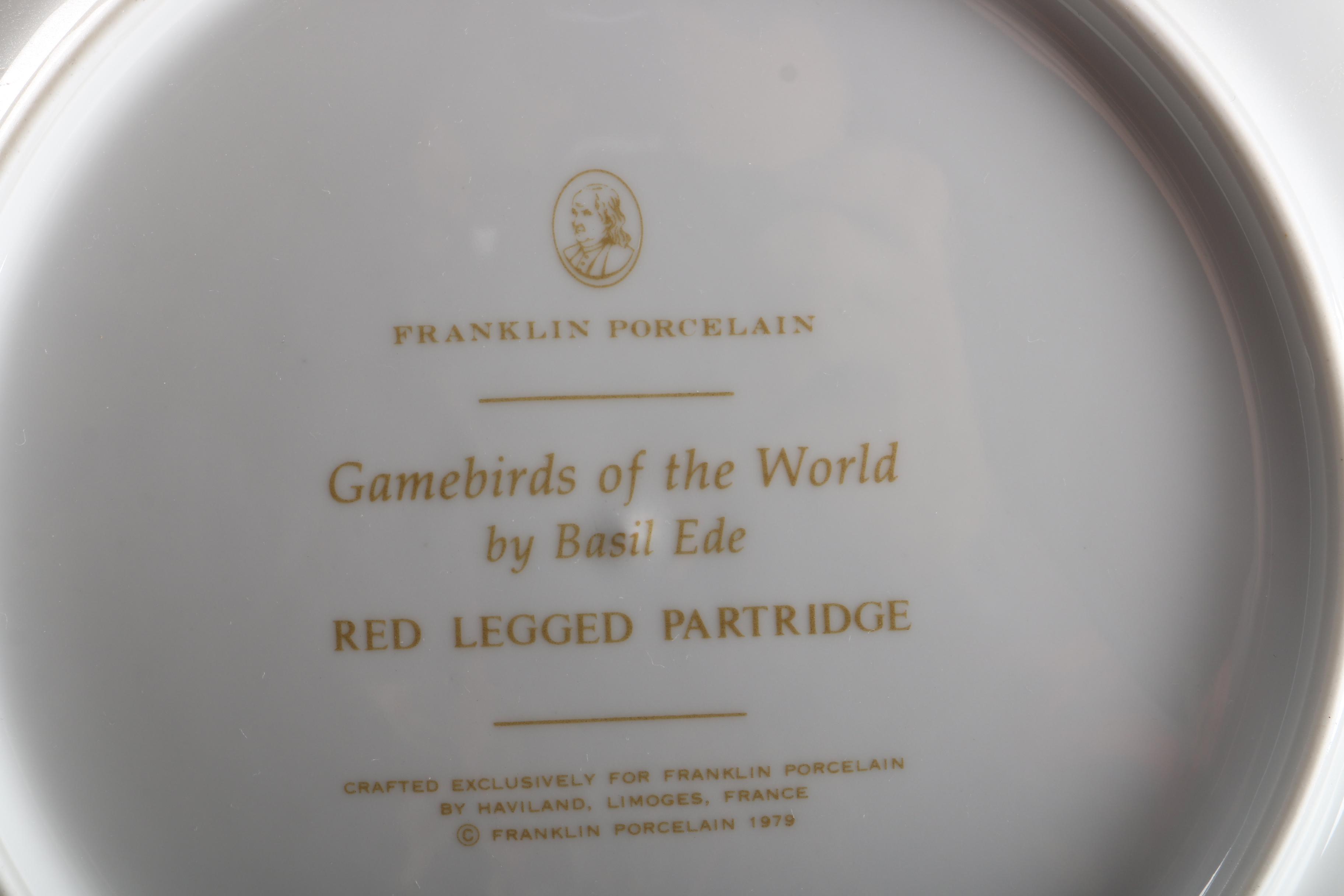 "Game Birds of the World" Limoges Porcelain Plates