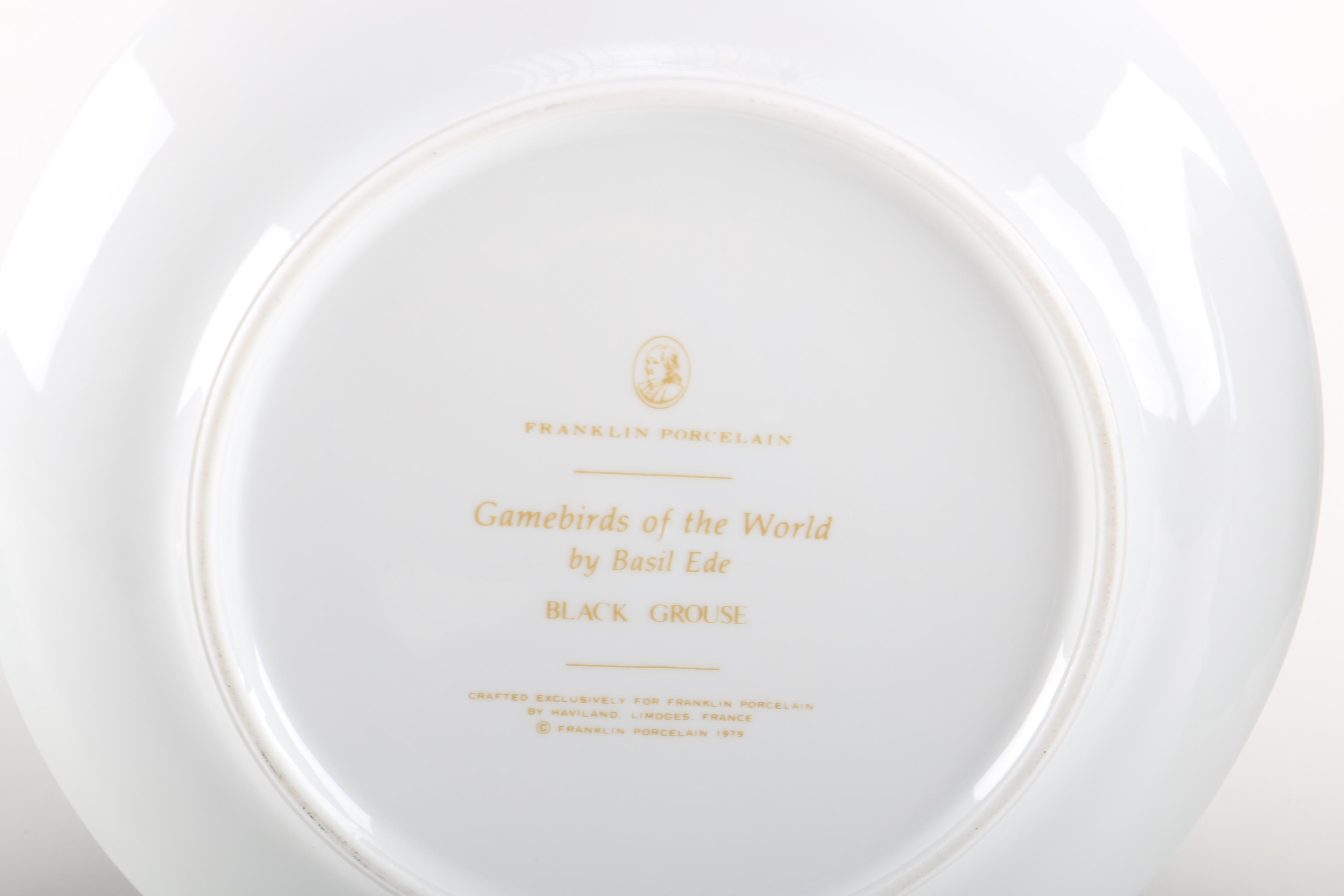 "Game Birds of the World" Limoges Porcelain Plates