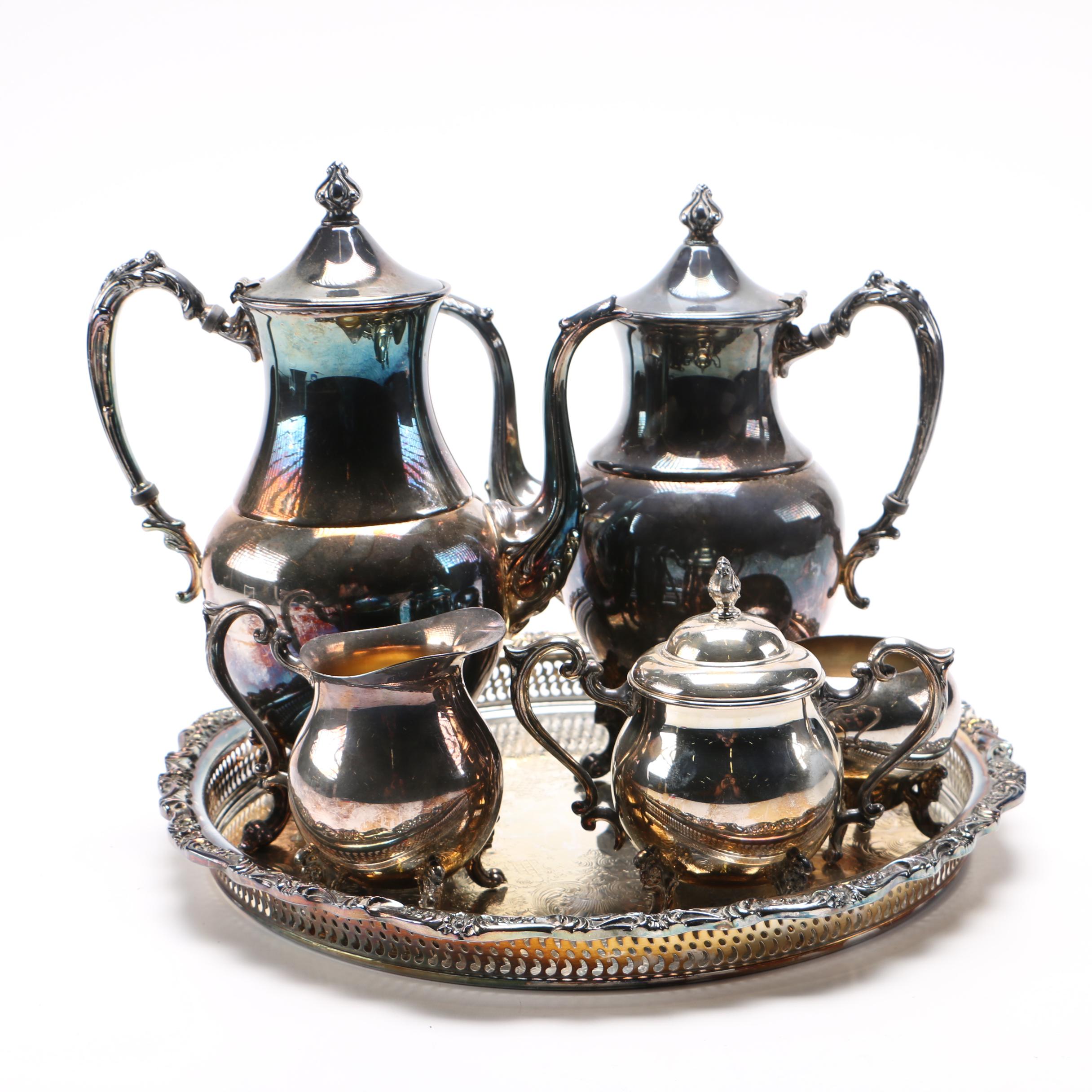 Sheridan Silver on Copper Coffee Service Set
