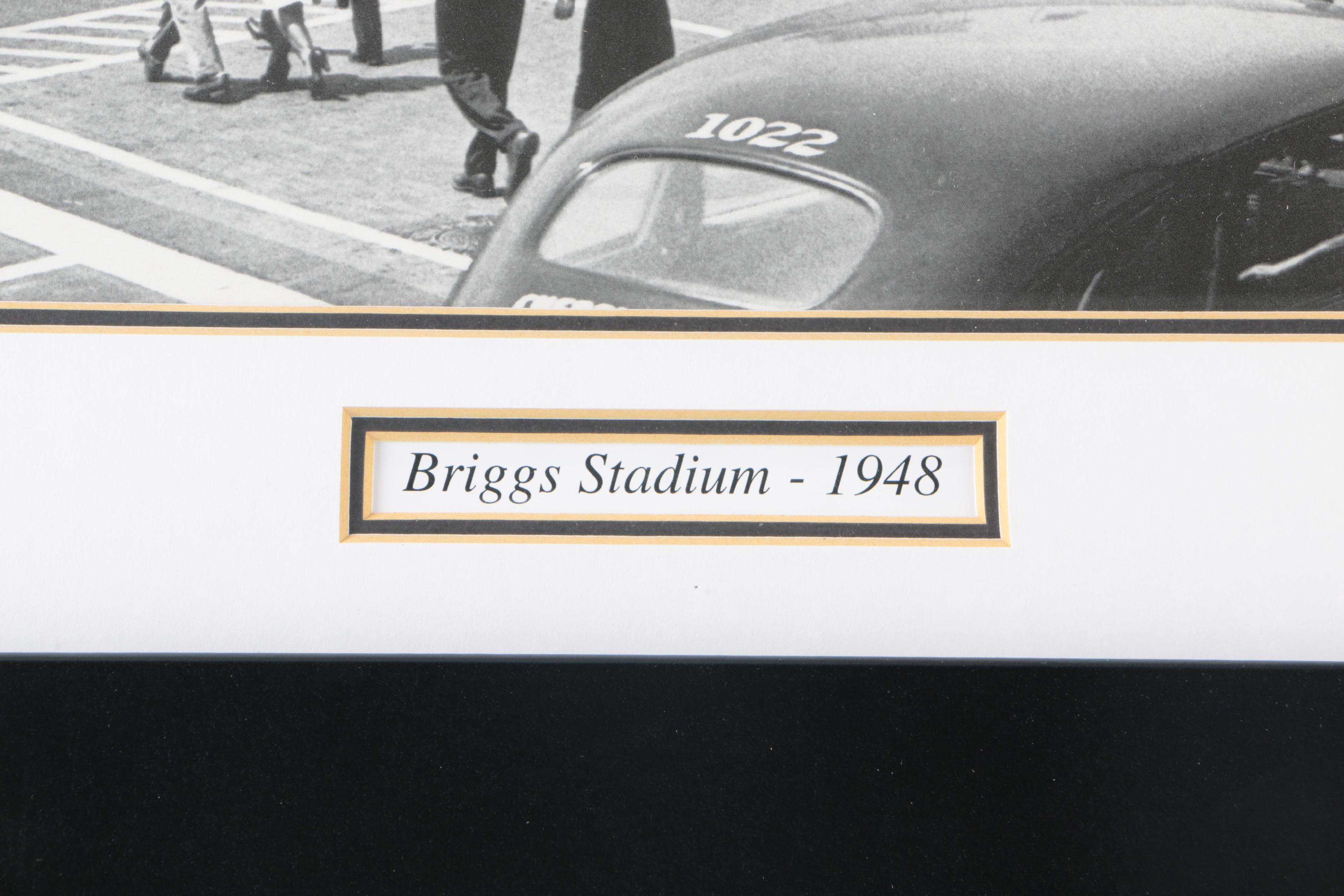 Pair Of Photographs Of Detroit Tigers Stadiums