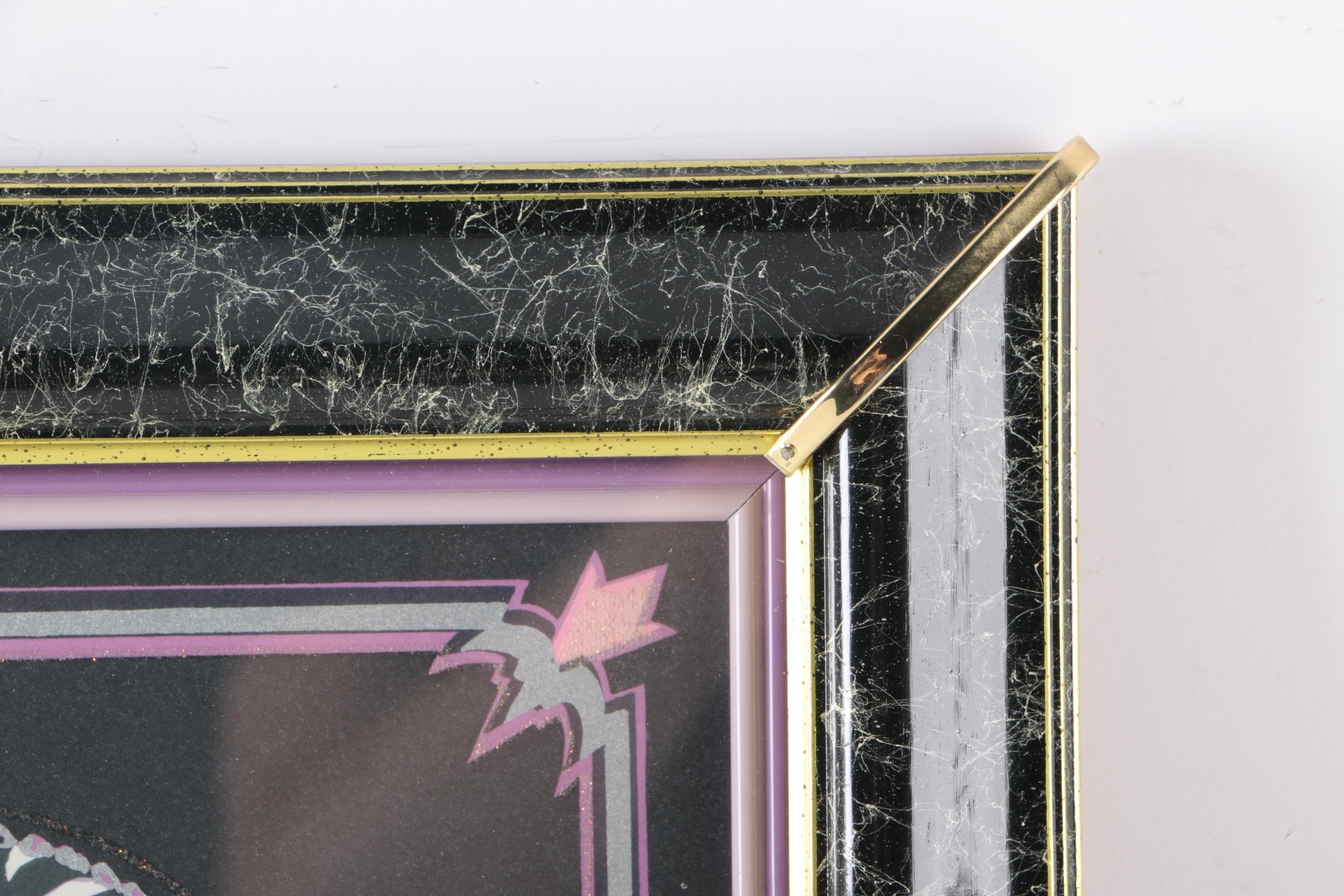 Mary Vickers Artist Proof Embellished Lithographs of Art Deco Style Portraiture