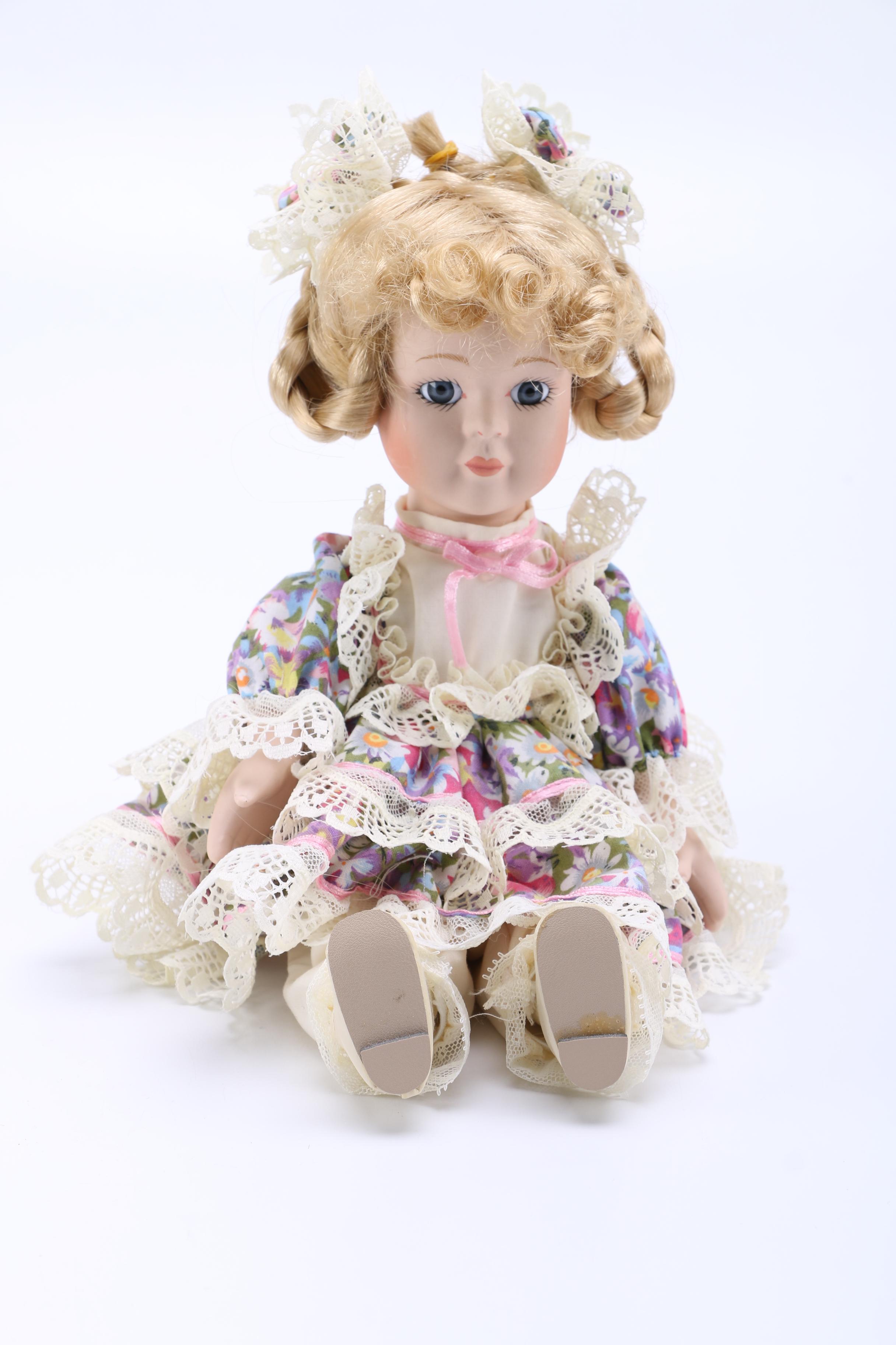Porcelain Collector Dolls Including a Bo Peep, Rapunzel and More
