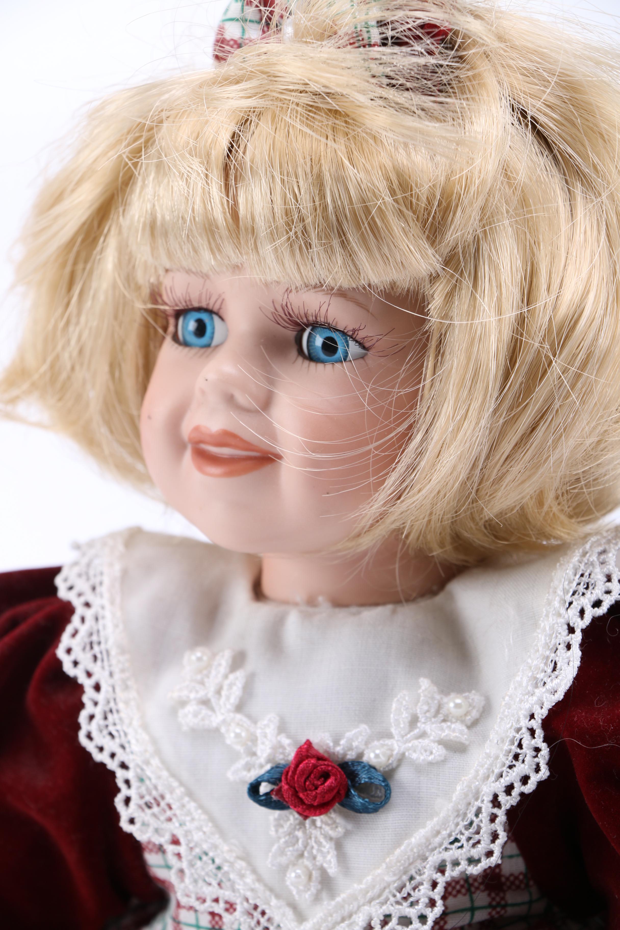 Porcelain Collector Dolls Including a Bo Peep, Rapunzel and More