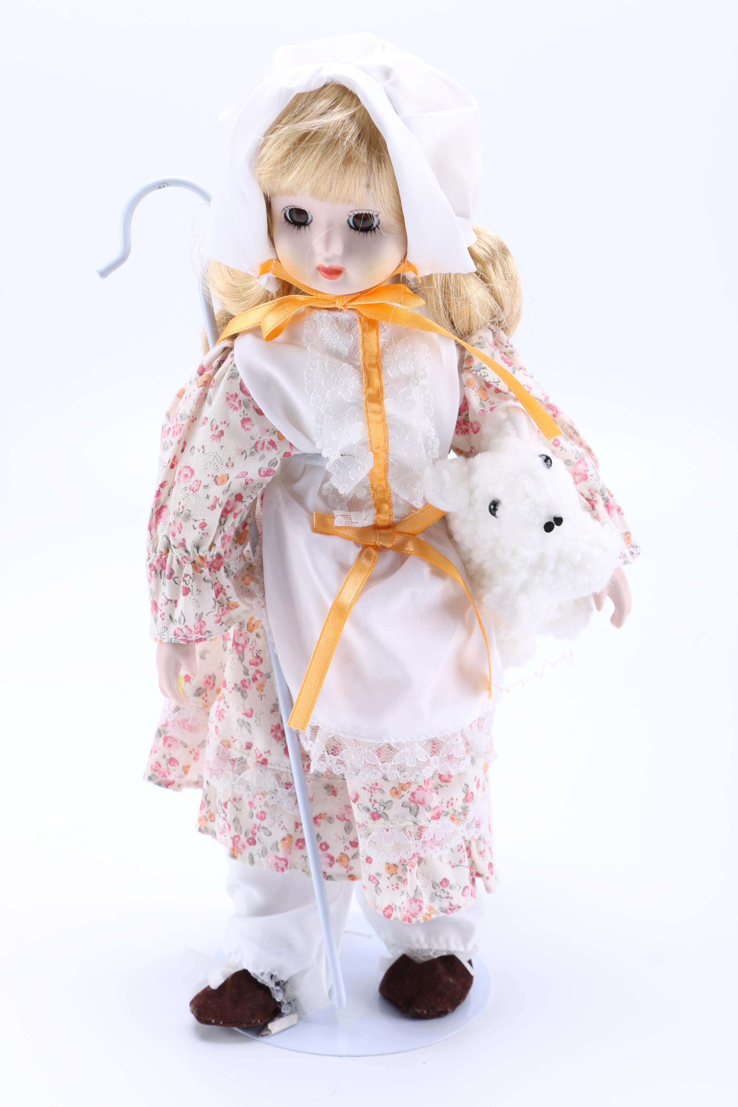 Porcelain Collector Dolls Including a Bo Peep, Rapunzel and More