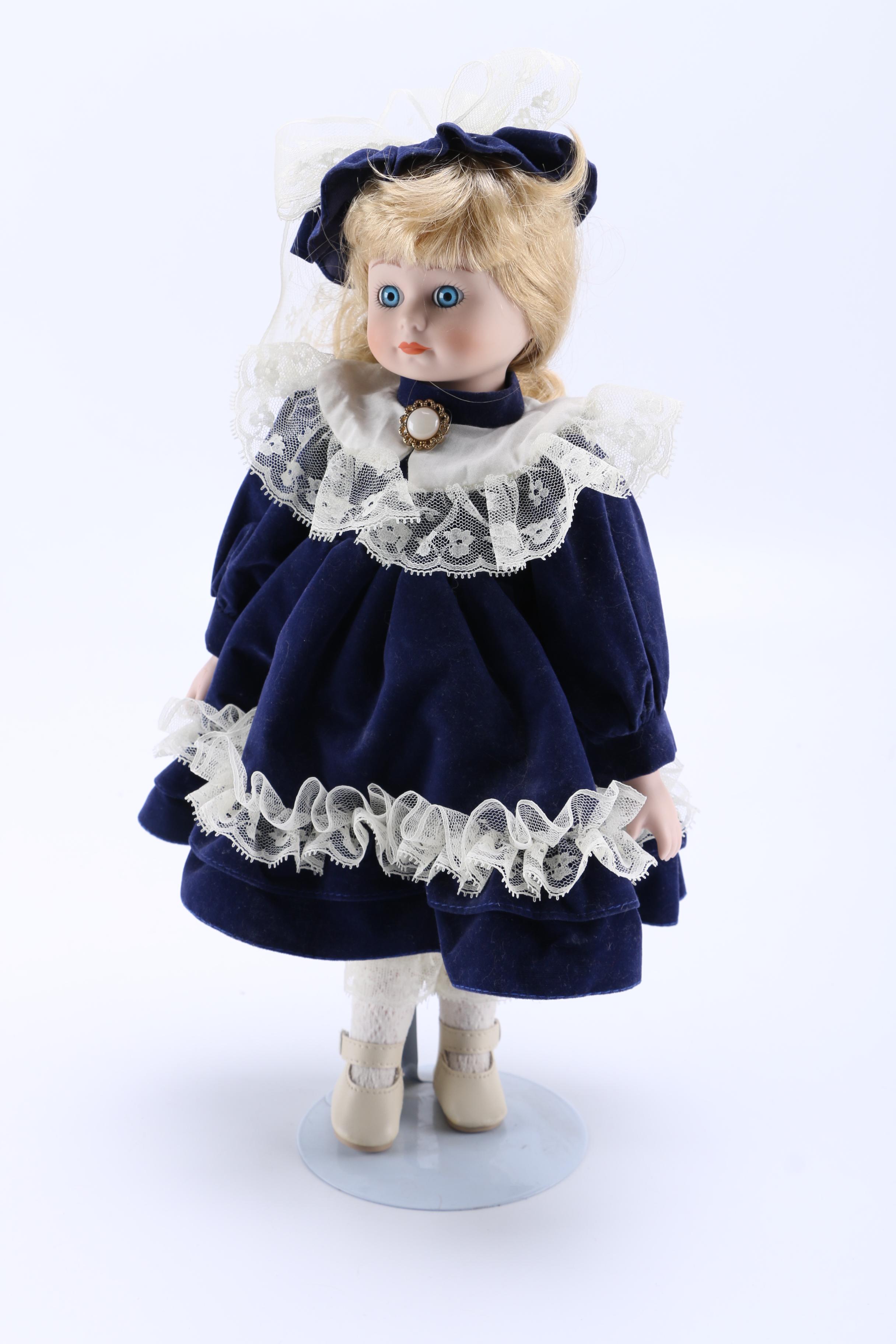Porcelain Collector Dolls Including a Bo Peep, Rapunzel and More