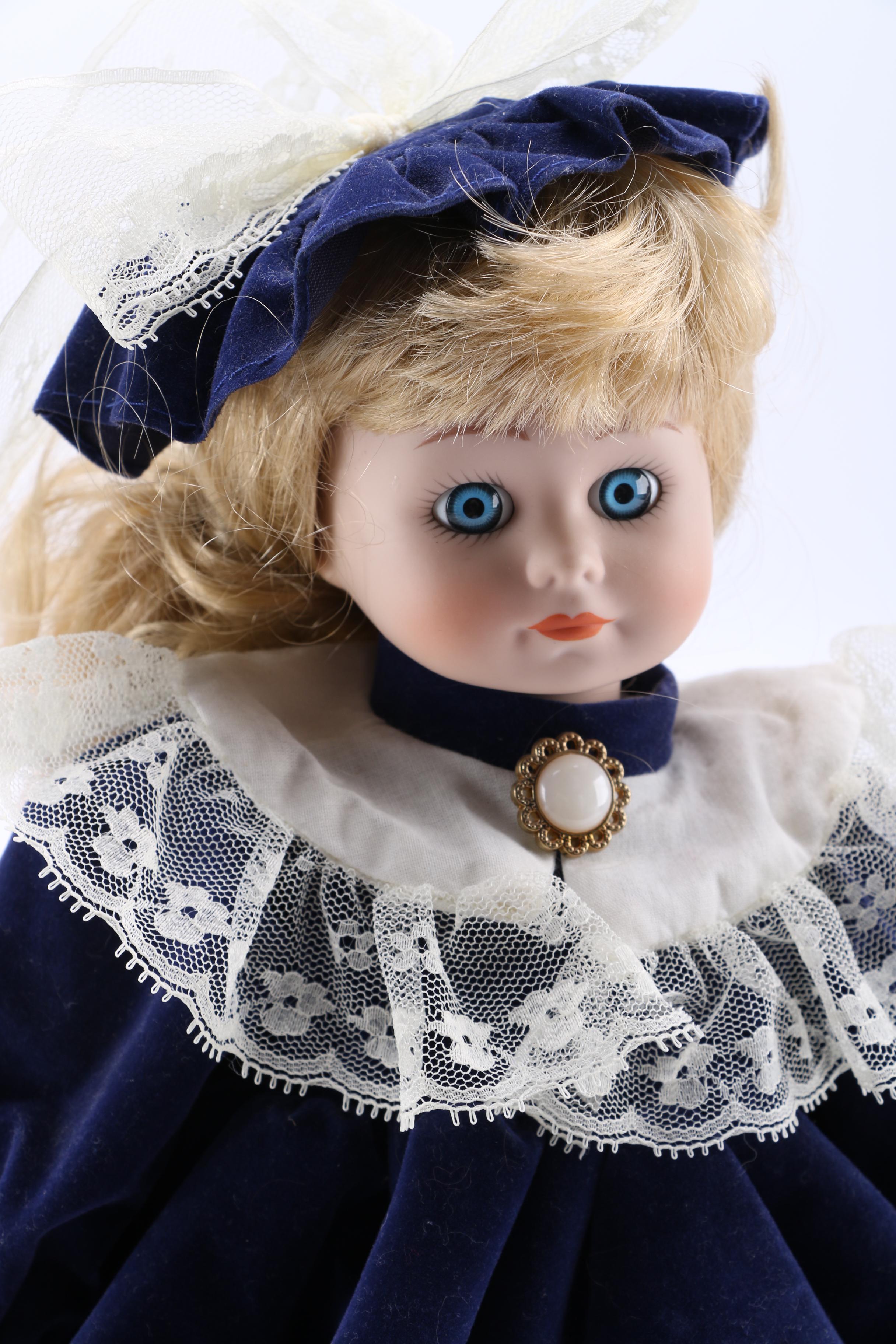 Porcelain Collector Dolls Including a Bo Peep, Rapunzel and More