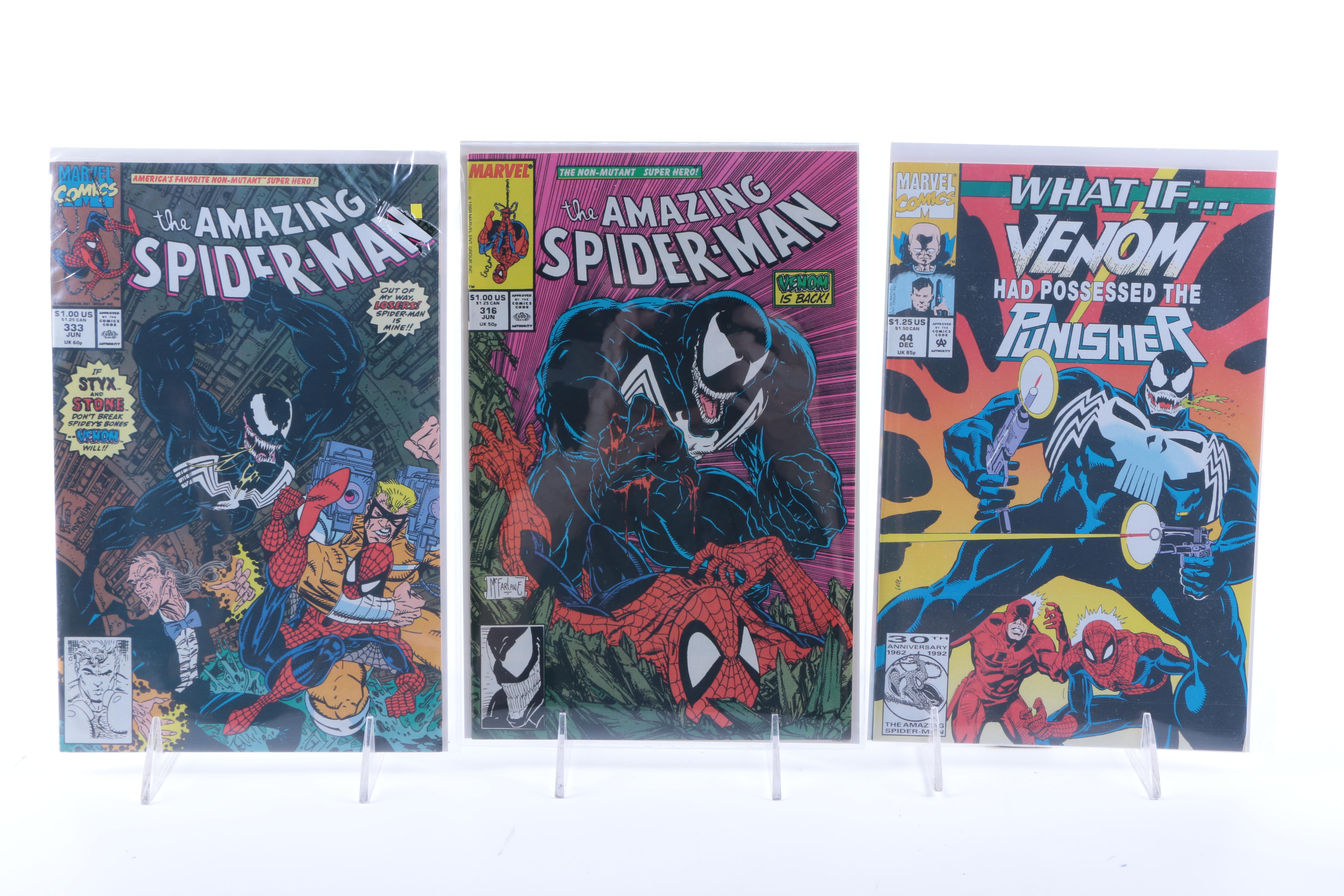 Marvel Comics Featuring First Appearance of Venom Symbiote Suit and First Carnage Appearance