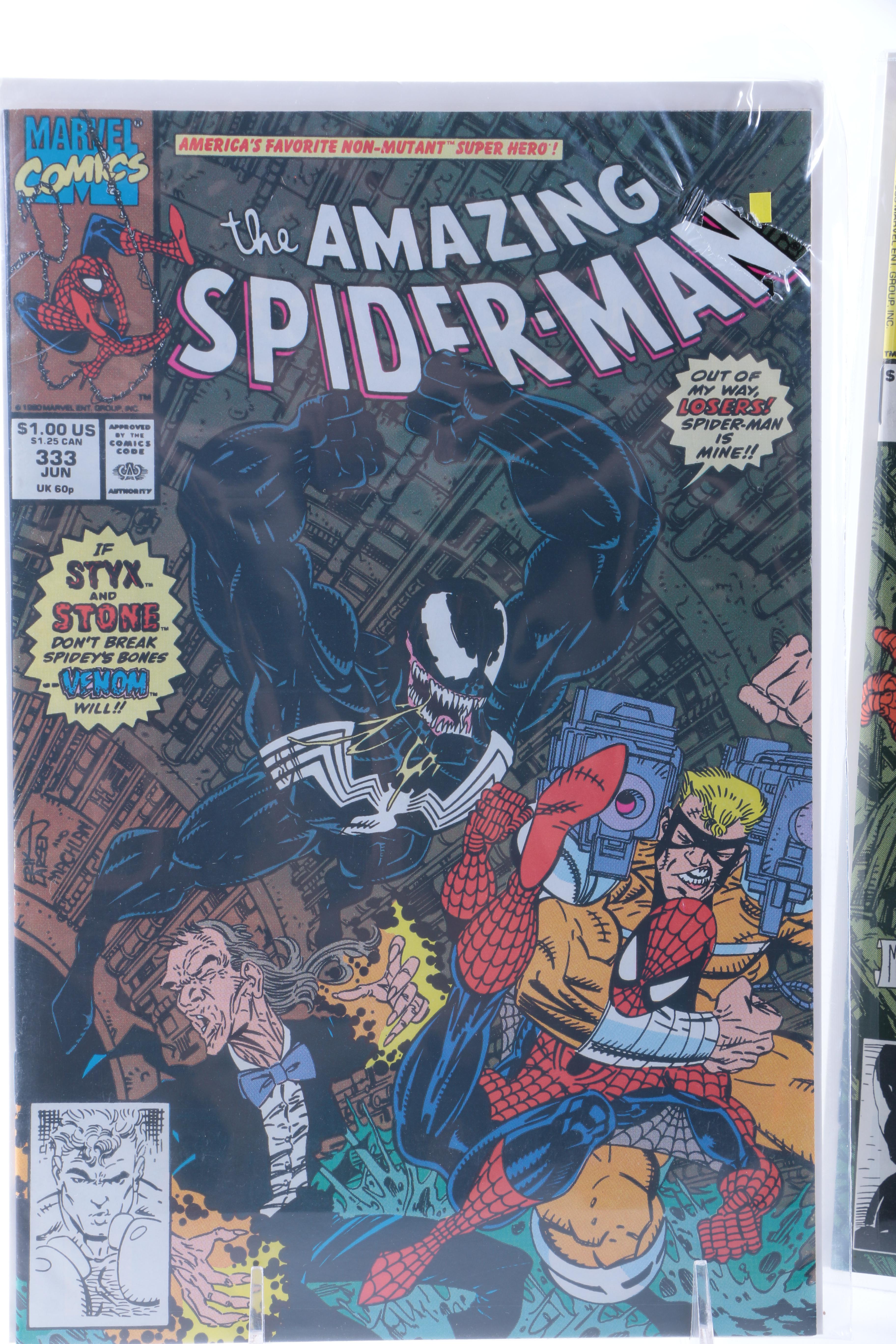 Marvel Comics Featuring First Appearance of Venom Symbiote Suit and First Carnage Appearance