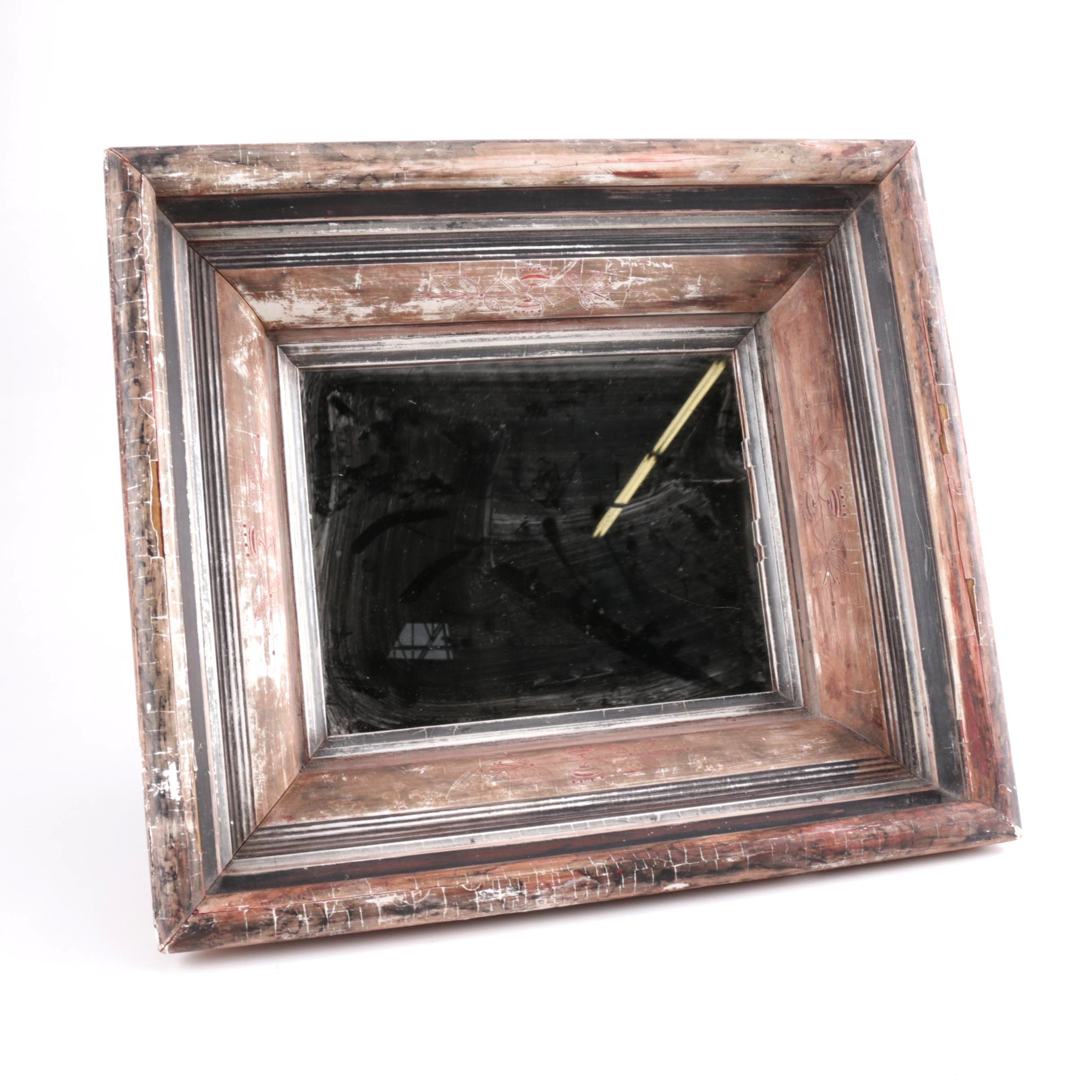 Vintage Beveled Frame Mirror