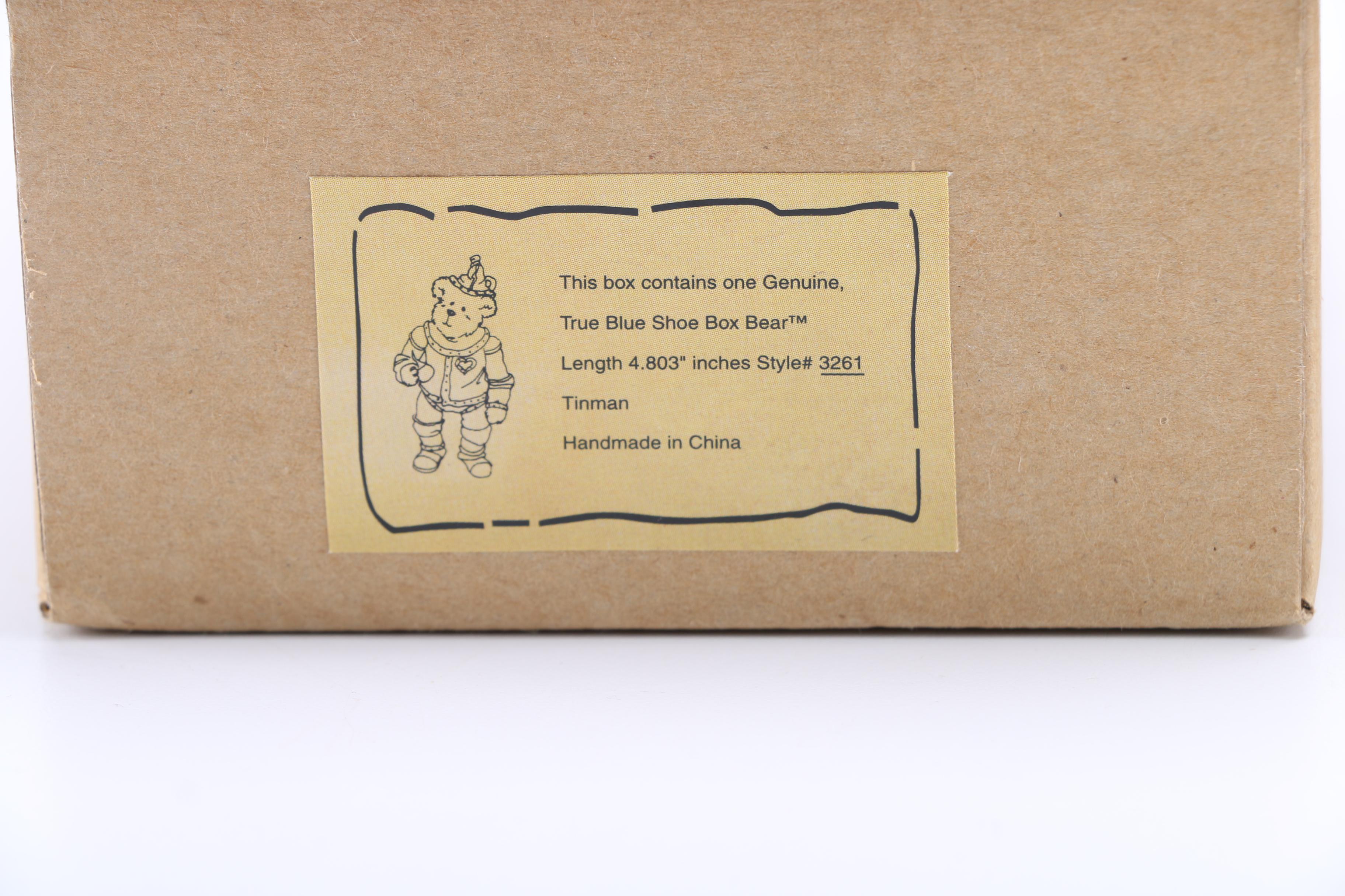 Two Shoe Box Bears Figurines