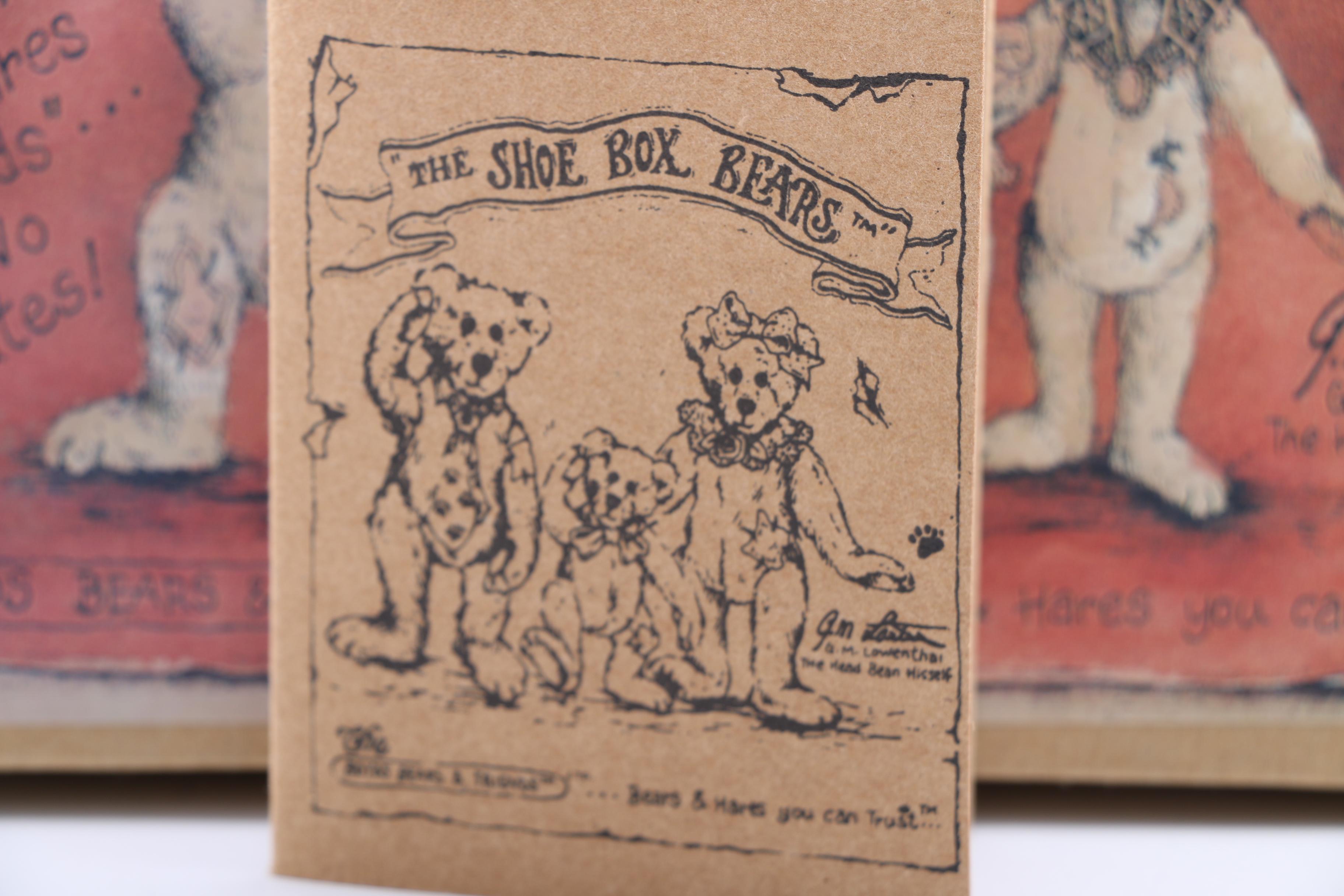 Two Shoe Box Bears Figurines