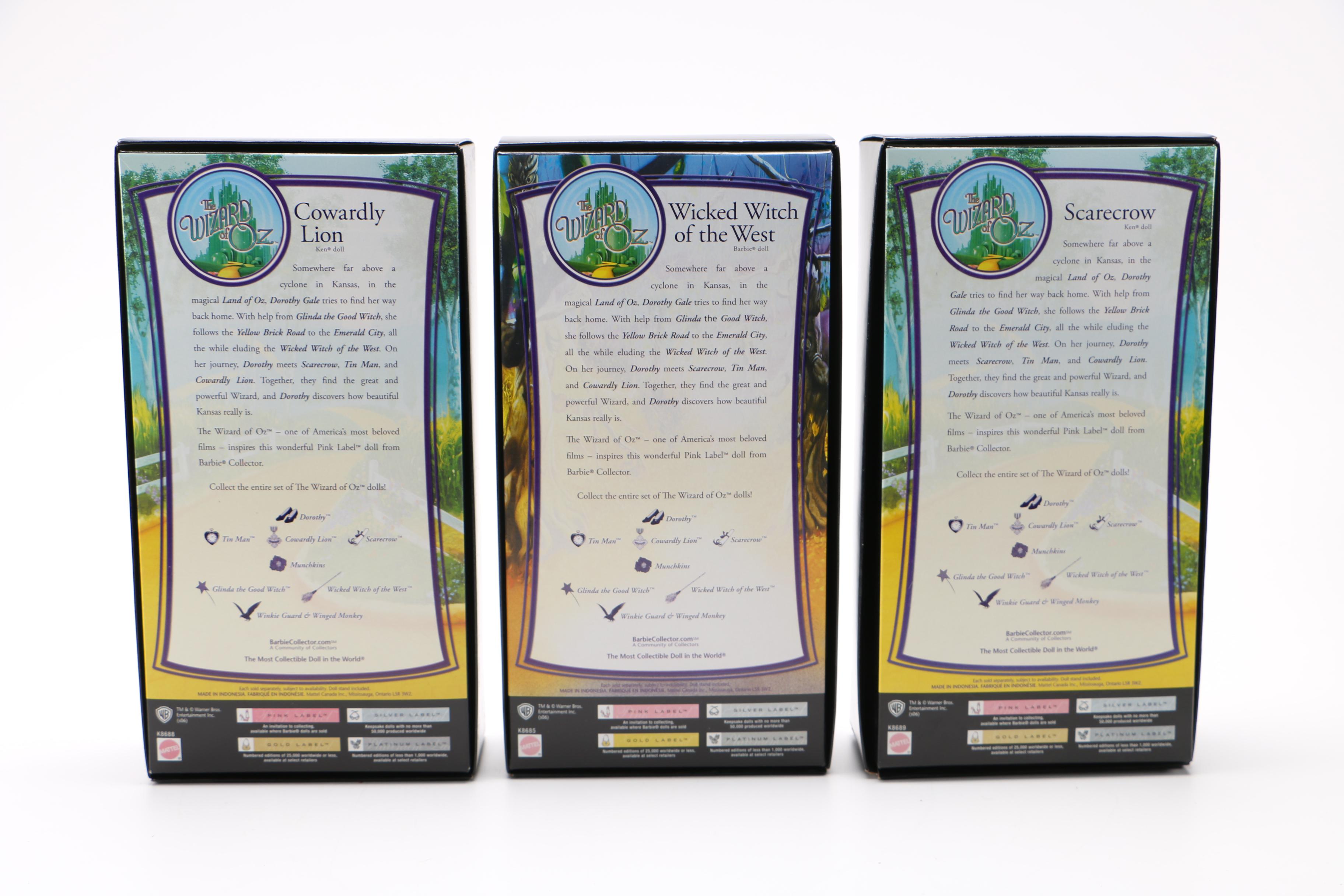 Barbie Collector Pink Label "The Wizard of Oz" Collectible Dolls