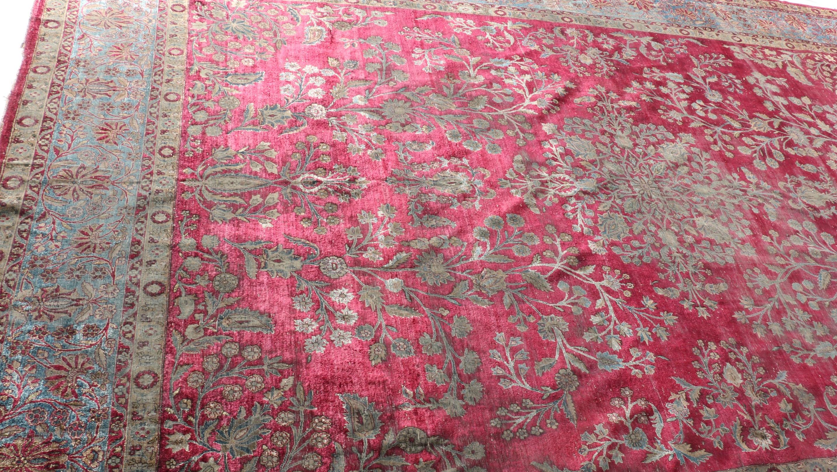 Hand-Knotted Art Silk "Taj Mahal" Persian Style Rug