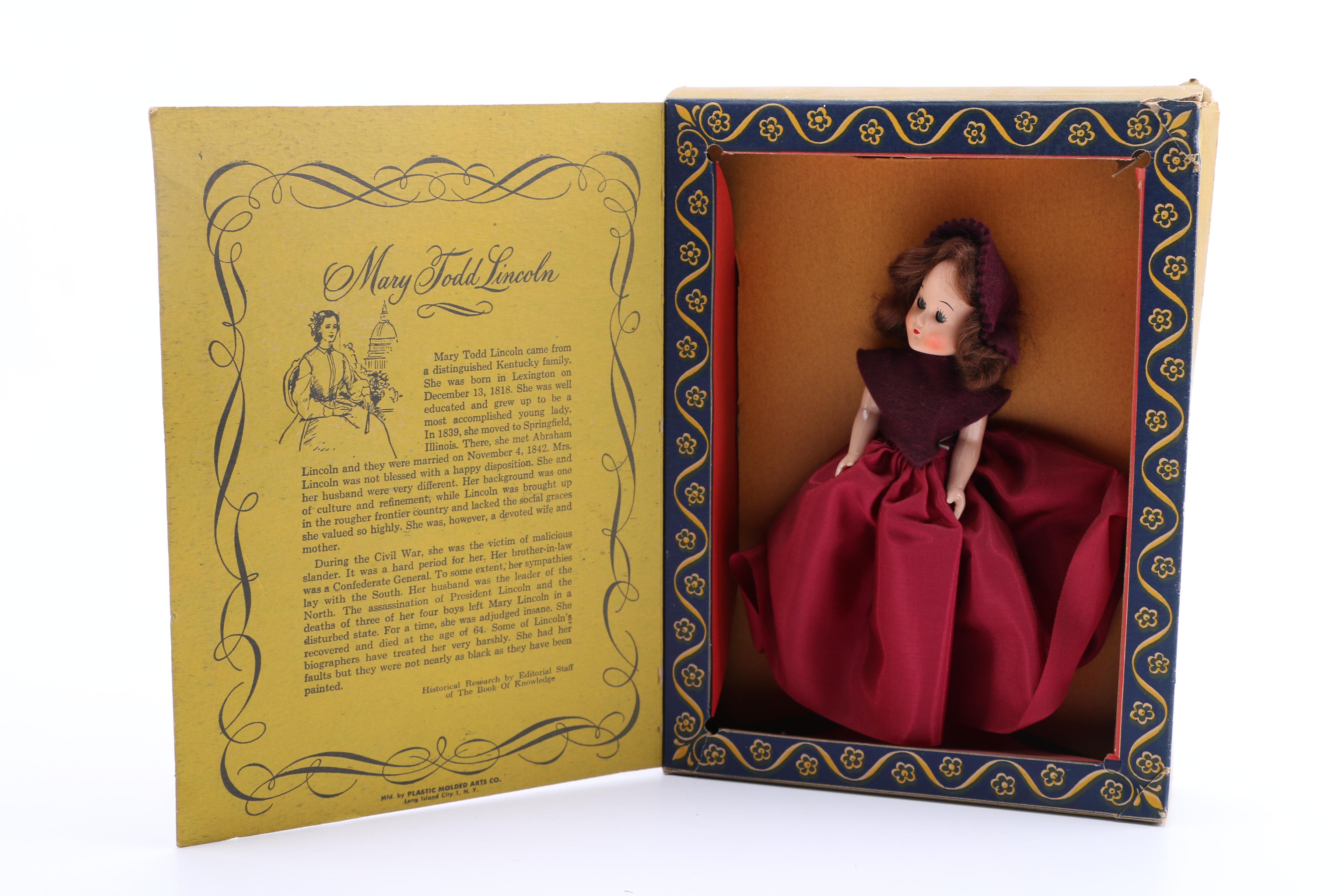 "Album of Americana" Betsy Ross and Mary Todd Lincoln Dolls