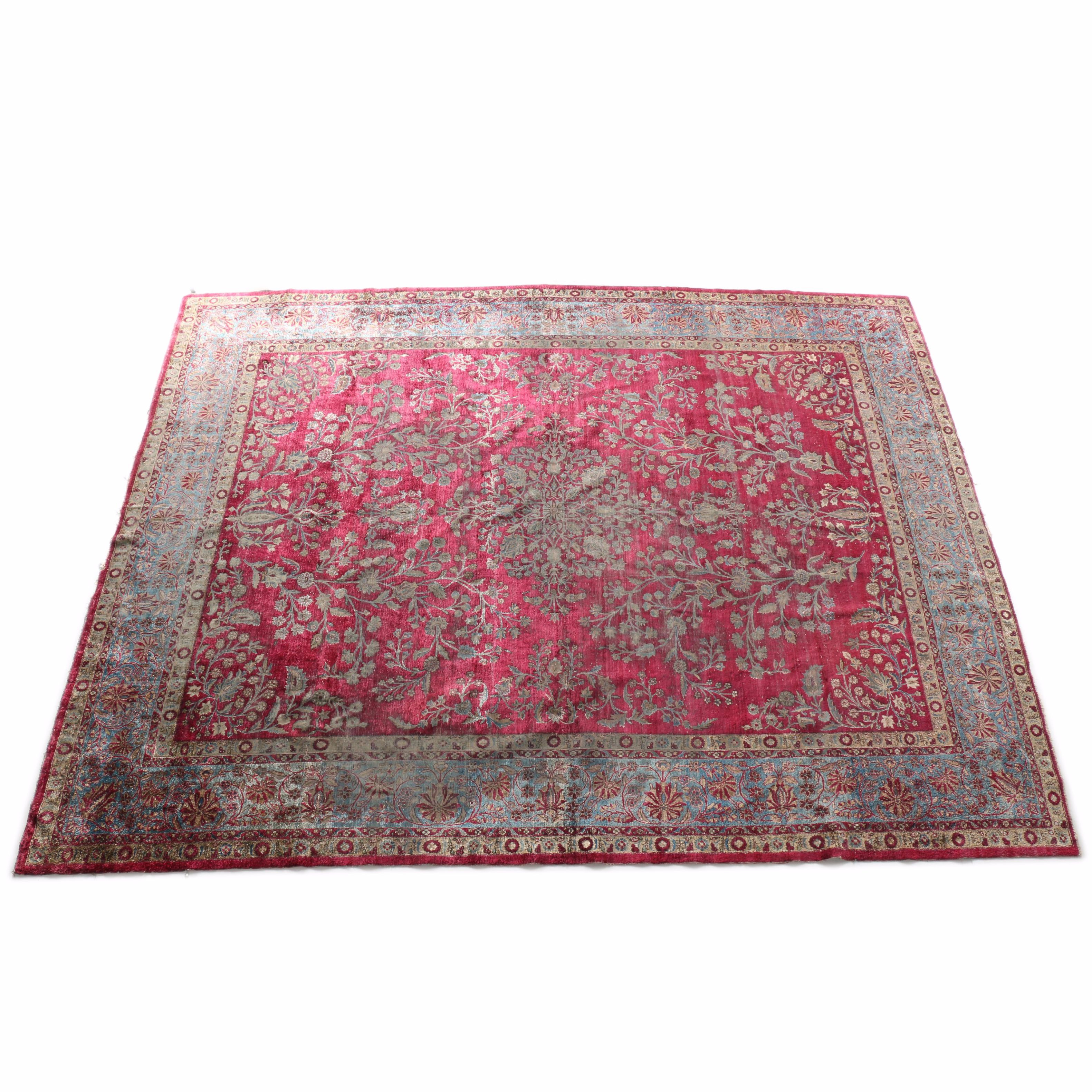 Hand-Knotted Art Silk "Taj Mahal" Persian Style Rug