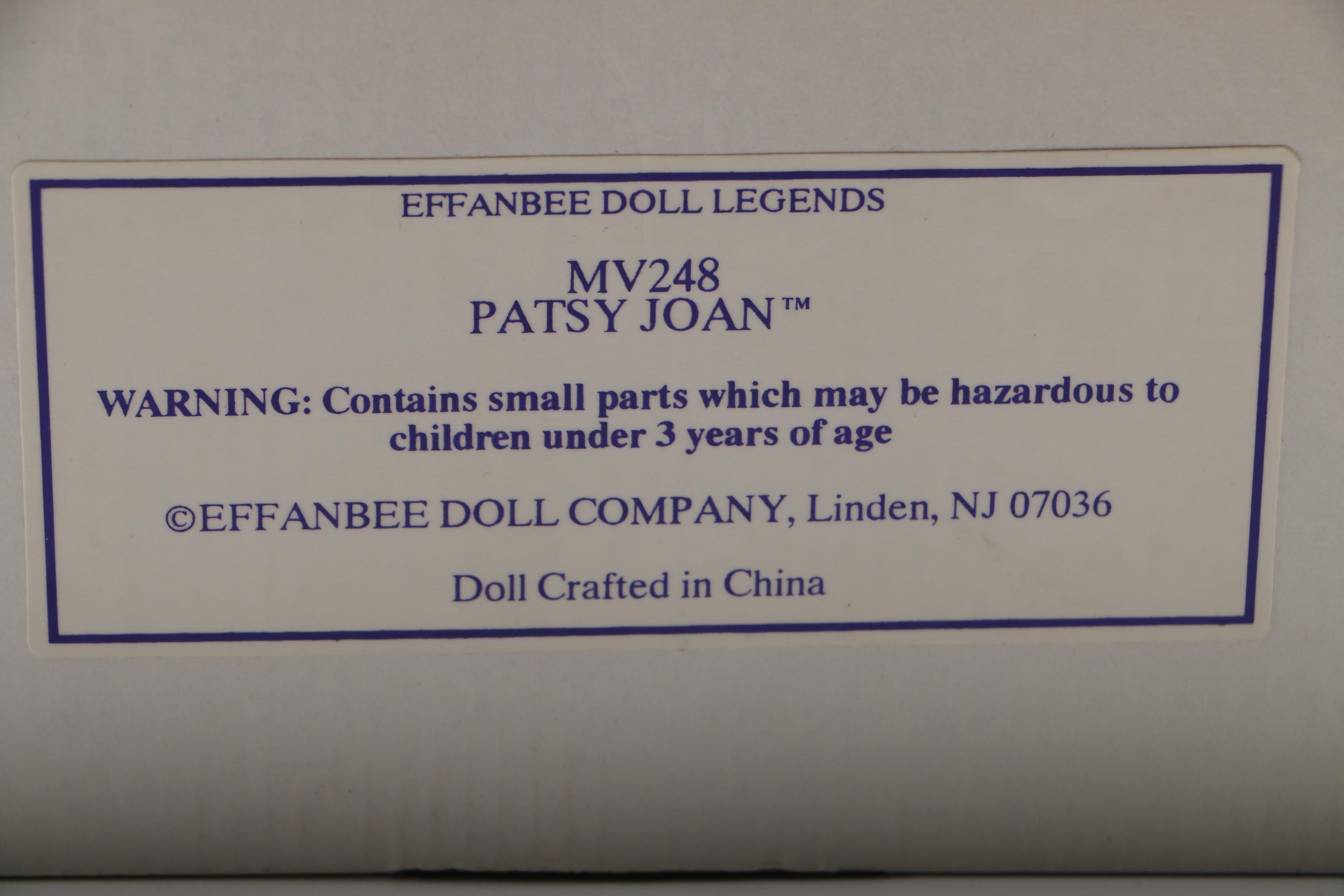 1996 "Patsy Joan" for 50th Anniversary Effanbee Doll