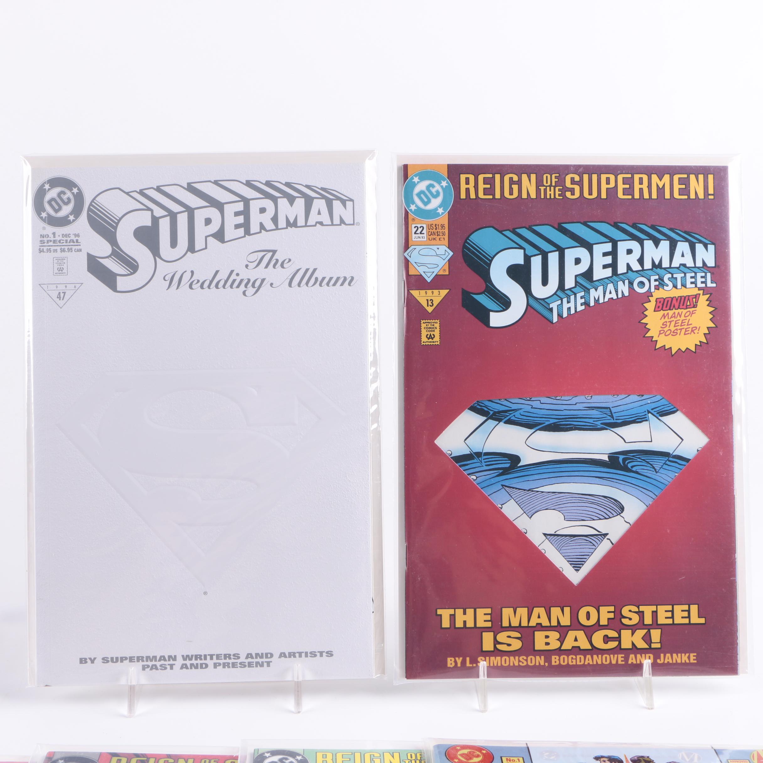Assorted Modern Age Superman Comics Featuring "Death of Superman"