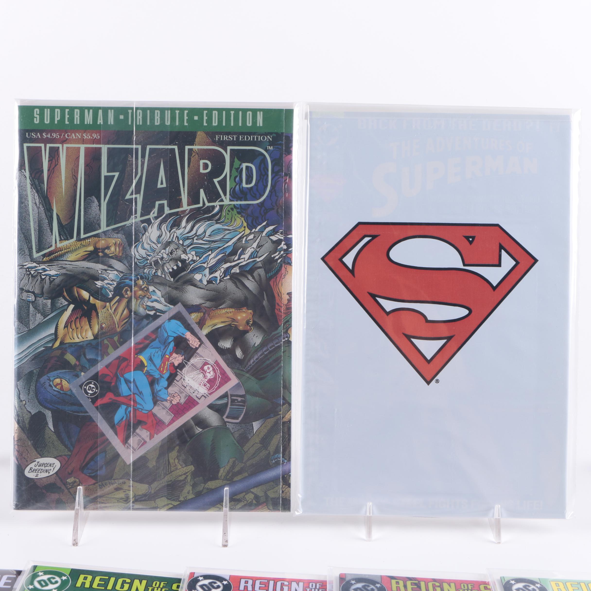 Assorted Modern Age Superman Comics Featuring "Death of Superman"