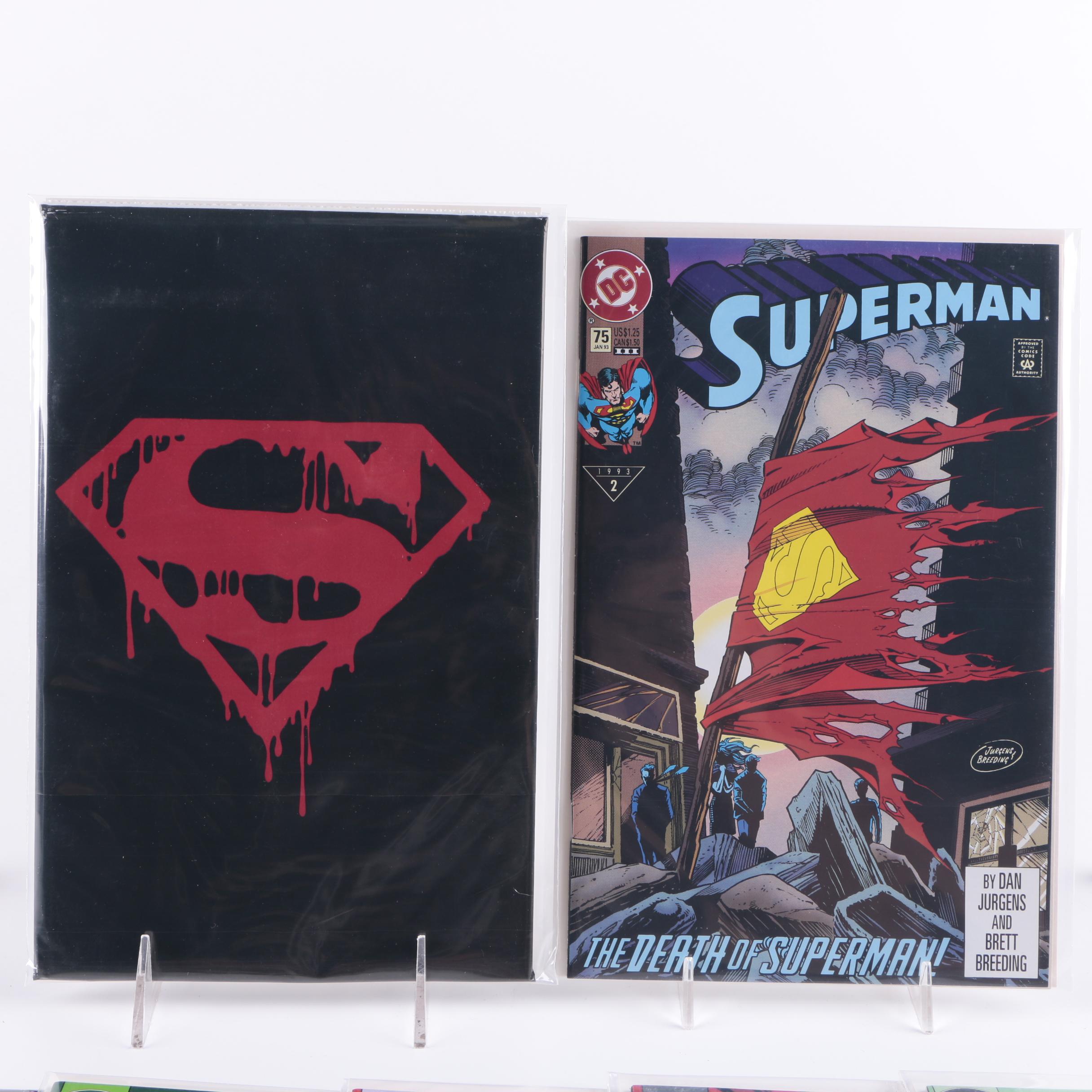 Assorted Modern Age Superman Comics Featuring "Death of Superman"