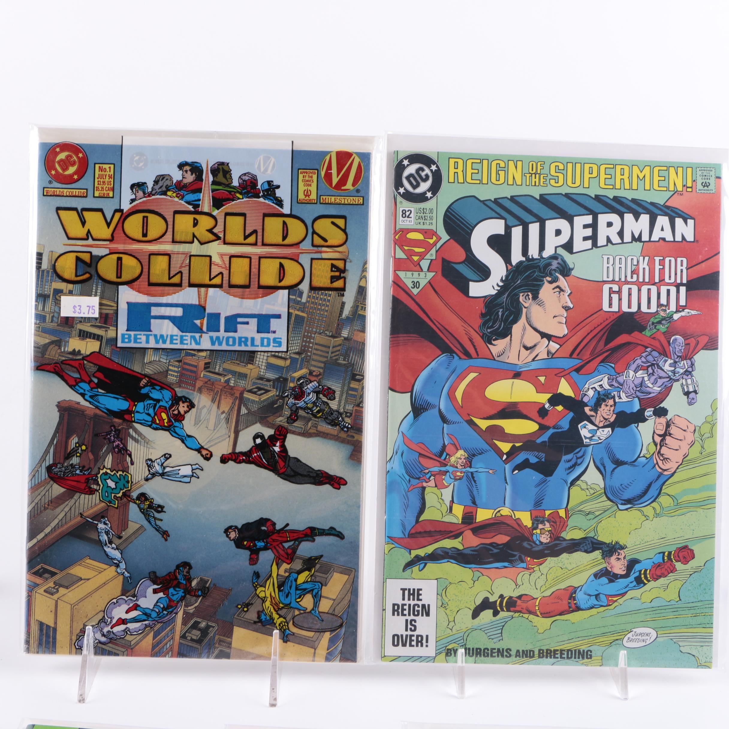 Assorted Modern Age Superman Comics Featuring "Death of Superman"
