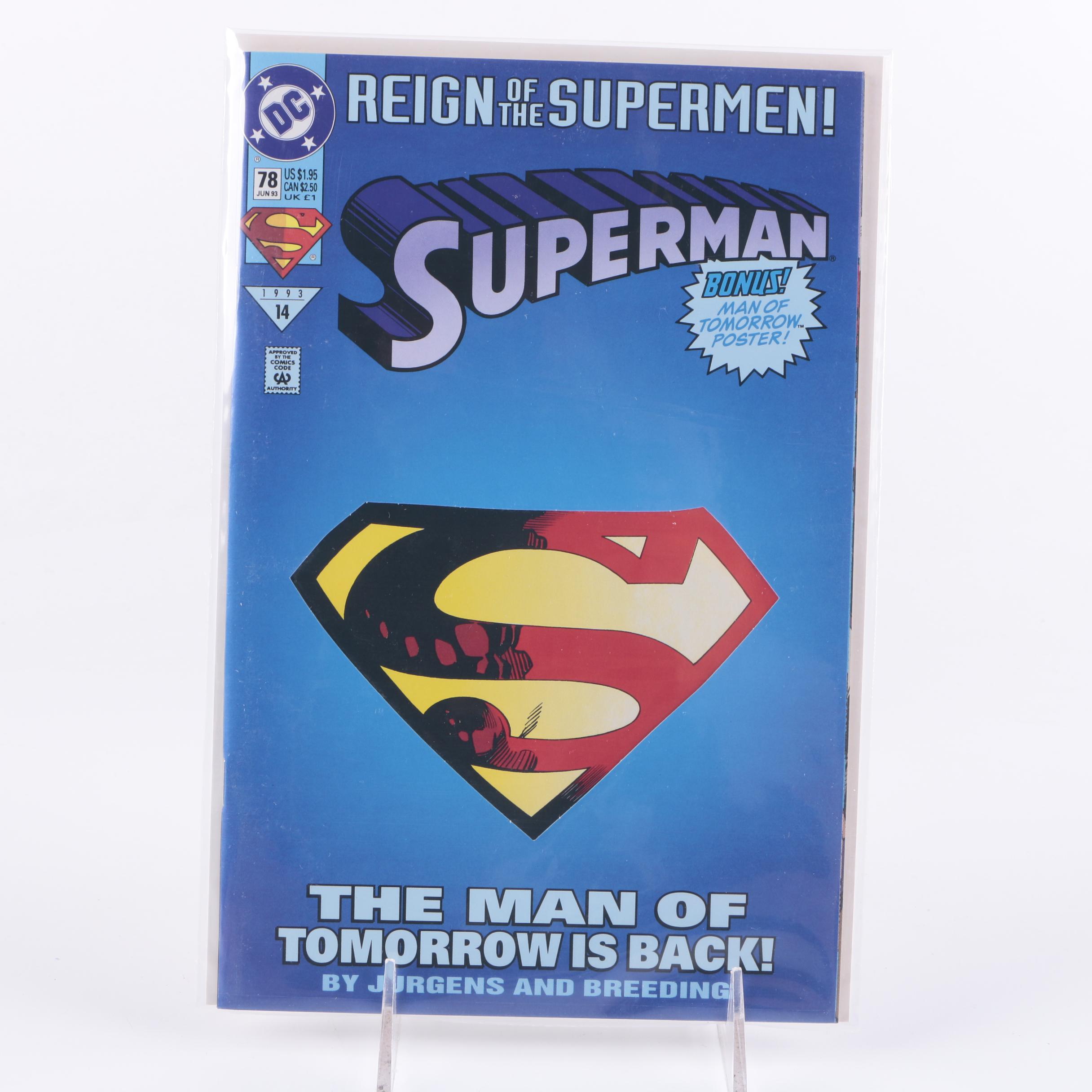 Assorted Modern Age Superman Comics Featuring "Death of Superman"