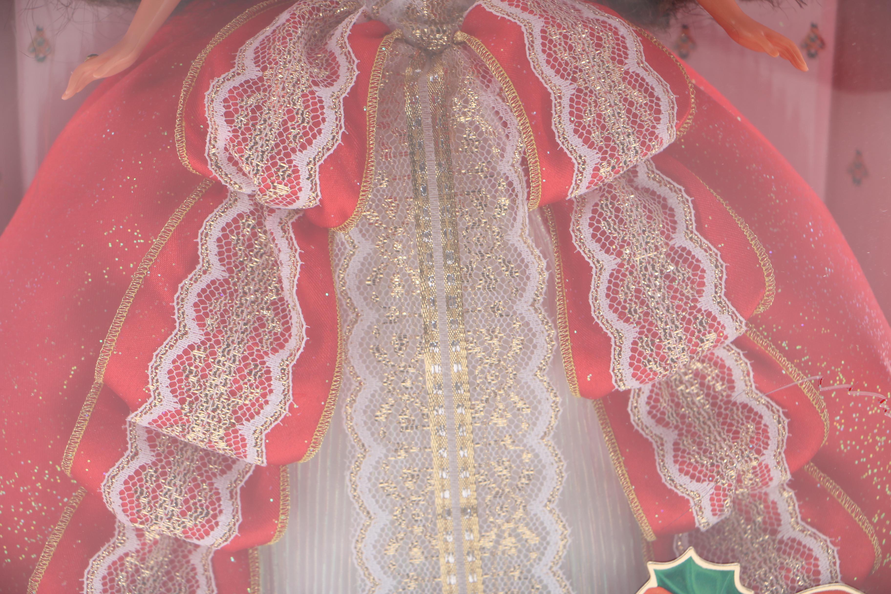 Collection of Holiday Barbies Featuring 1996 Happy Holidays Special Edition Barbie