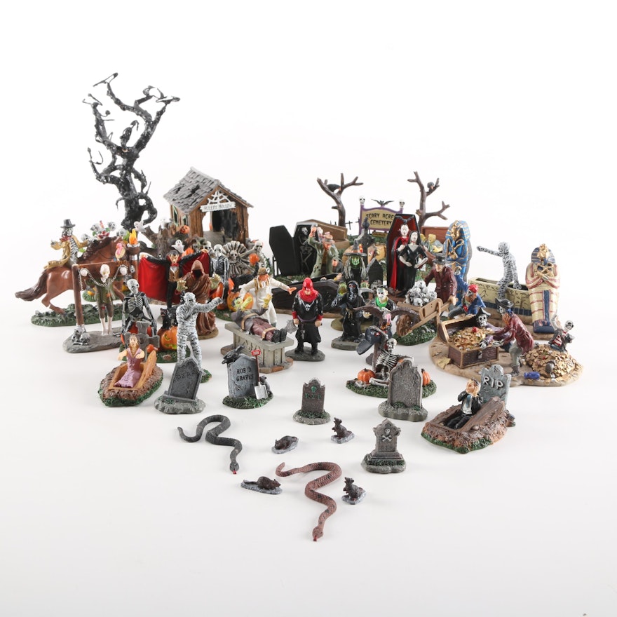 Lemax Halloween-Themed Village Collectibles