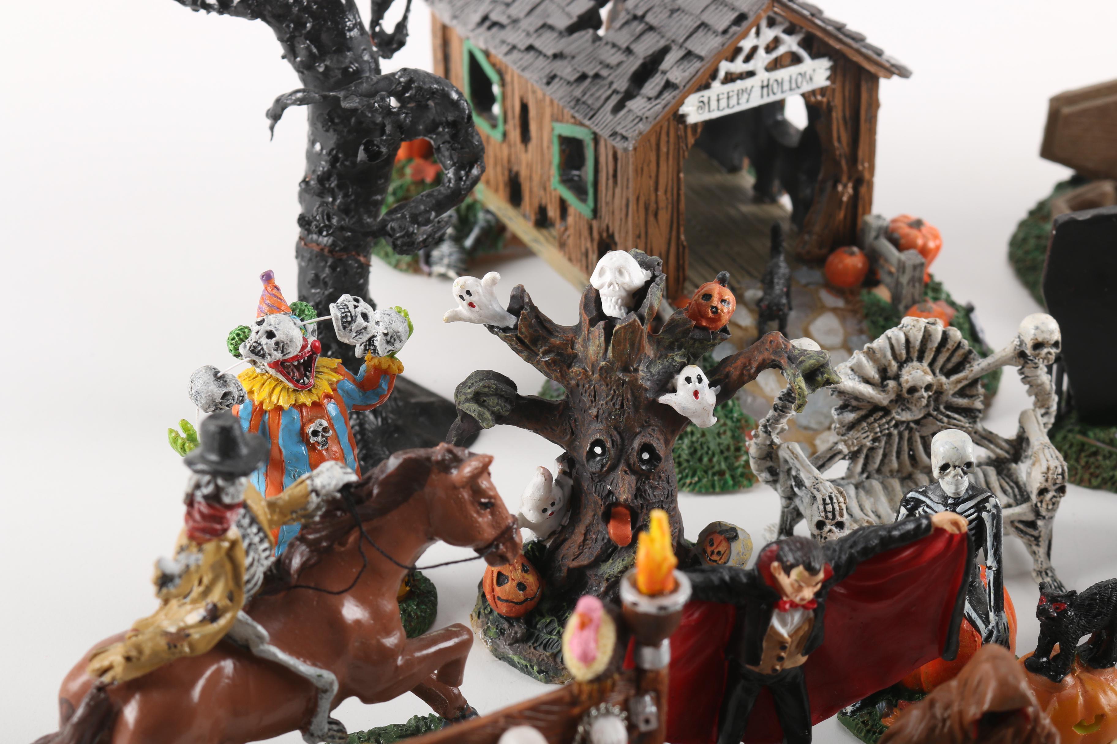 Lemax Halloween-Themed Village Collectibles