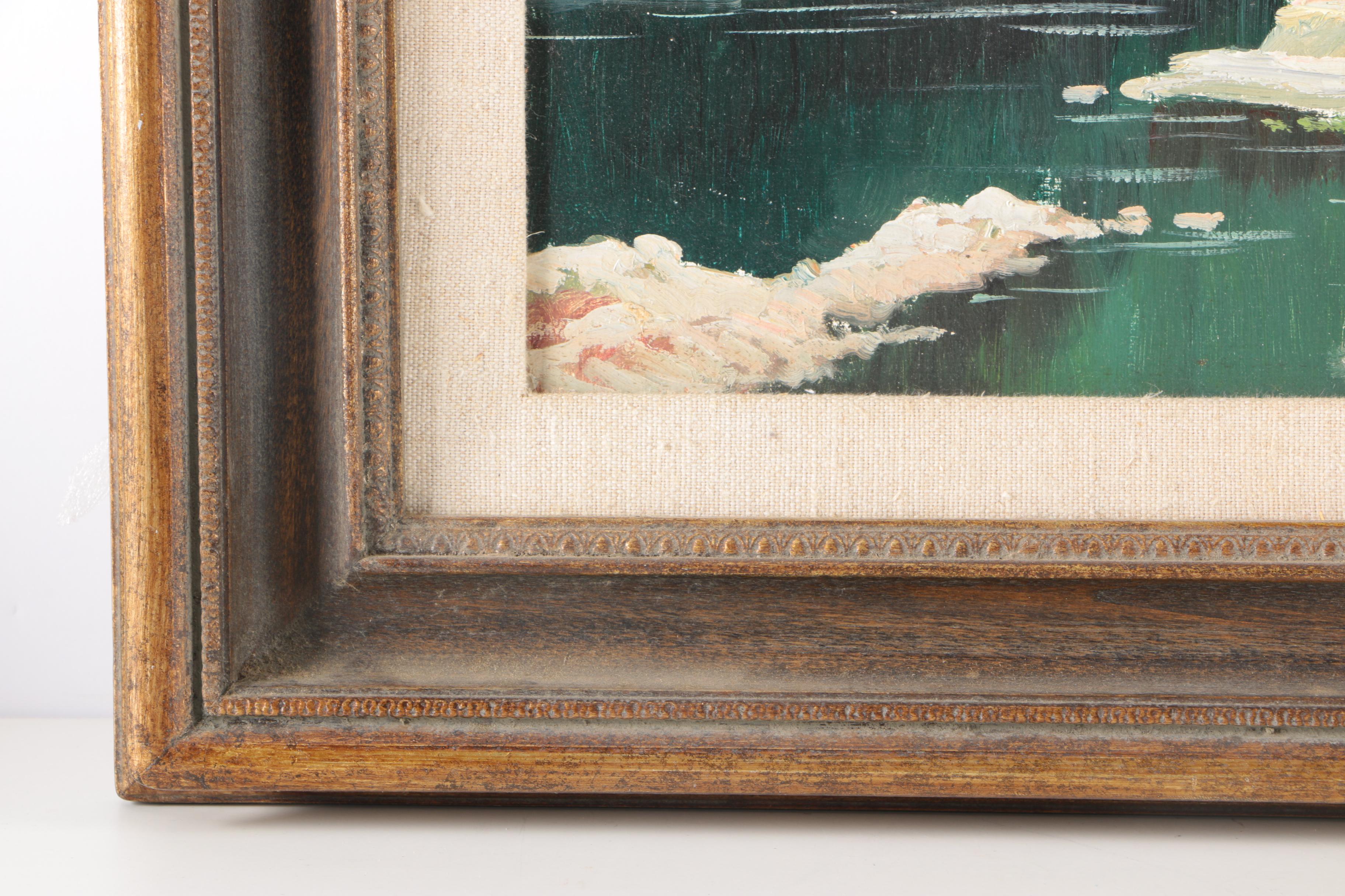 Mas Roger Oil Painting on Canvas Town Landscape