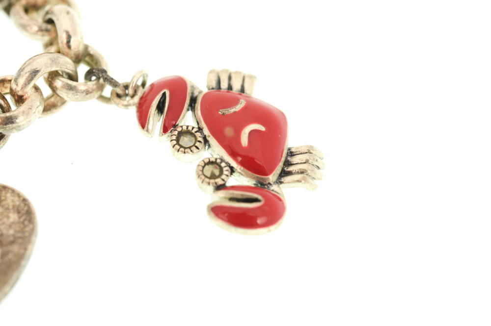 Sterling Silver Whimsical Charm Bracelet