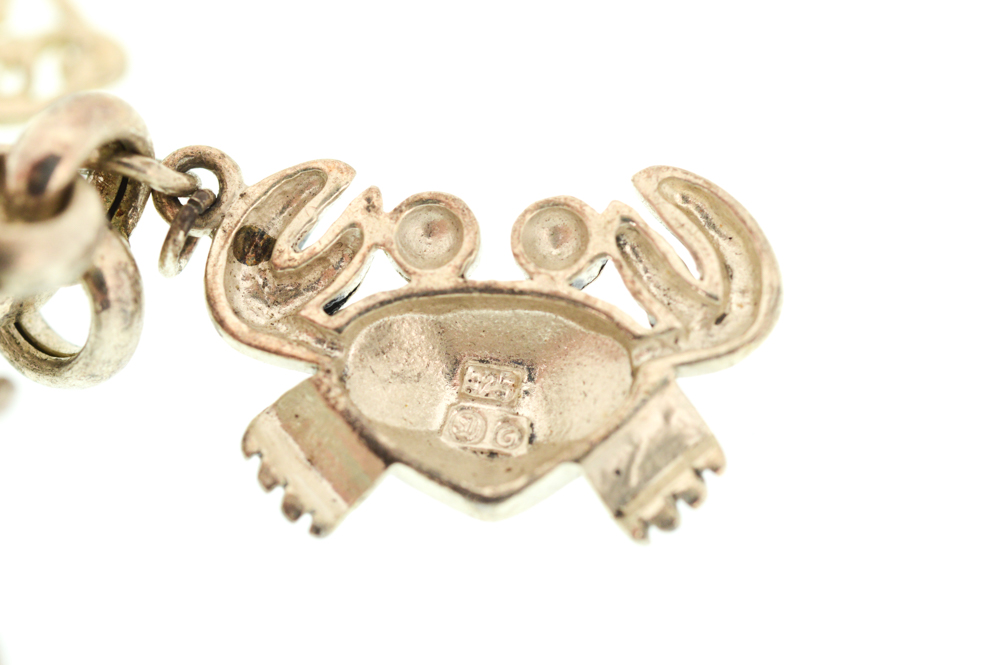 Sterling Silver Whimsical Charm Bracelet